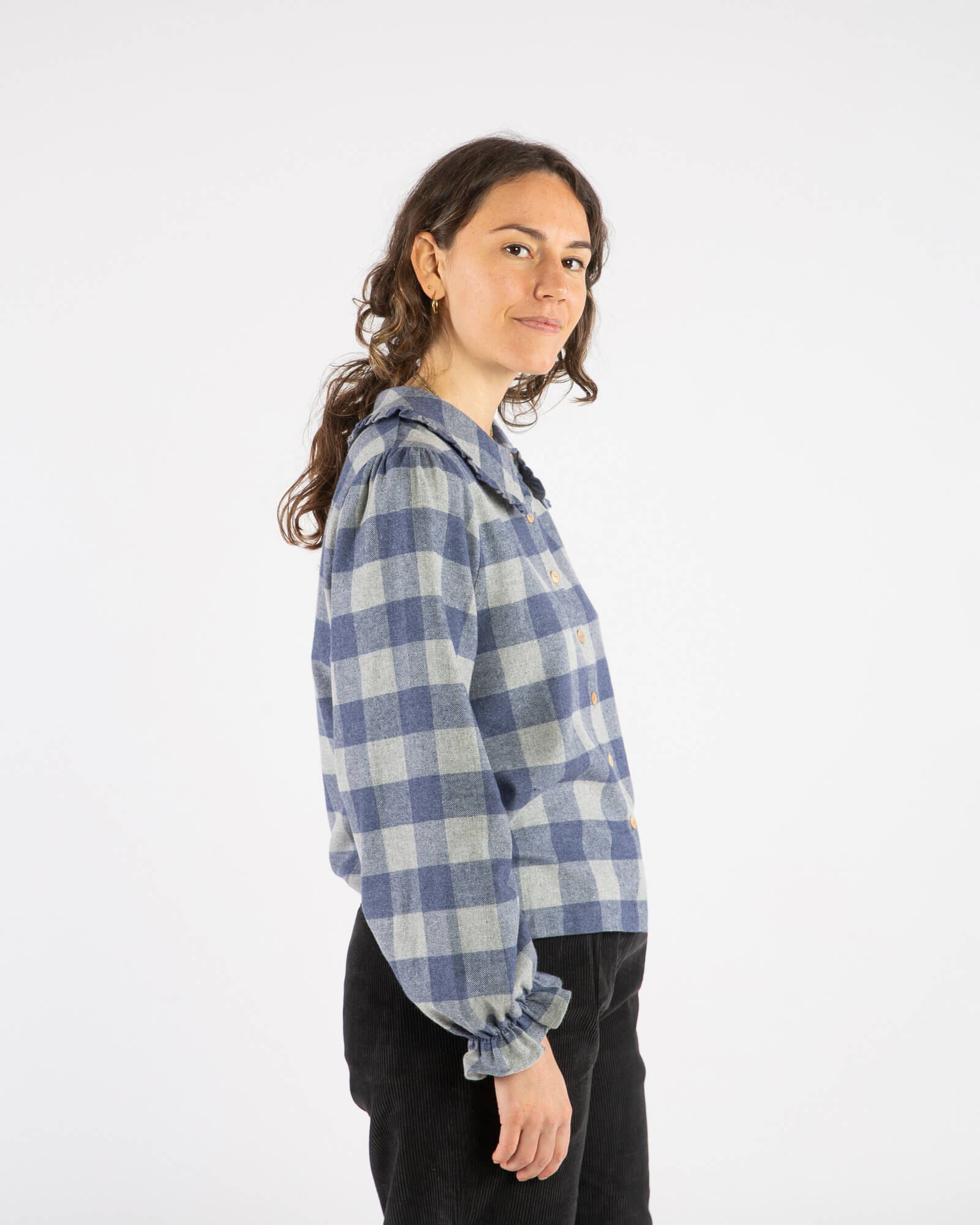 Flannel Blouse plaid check