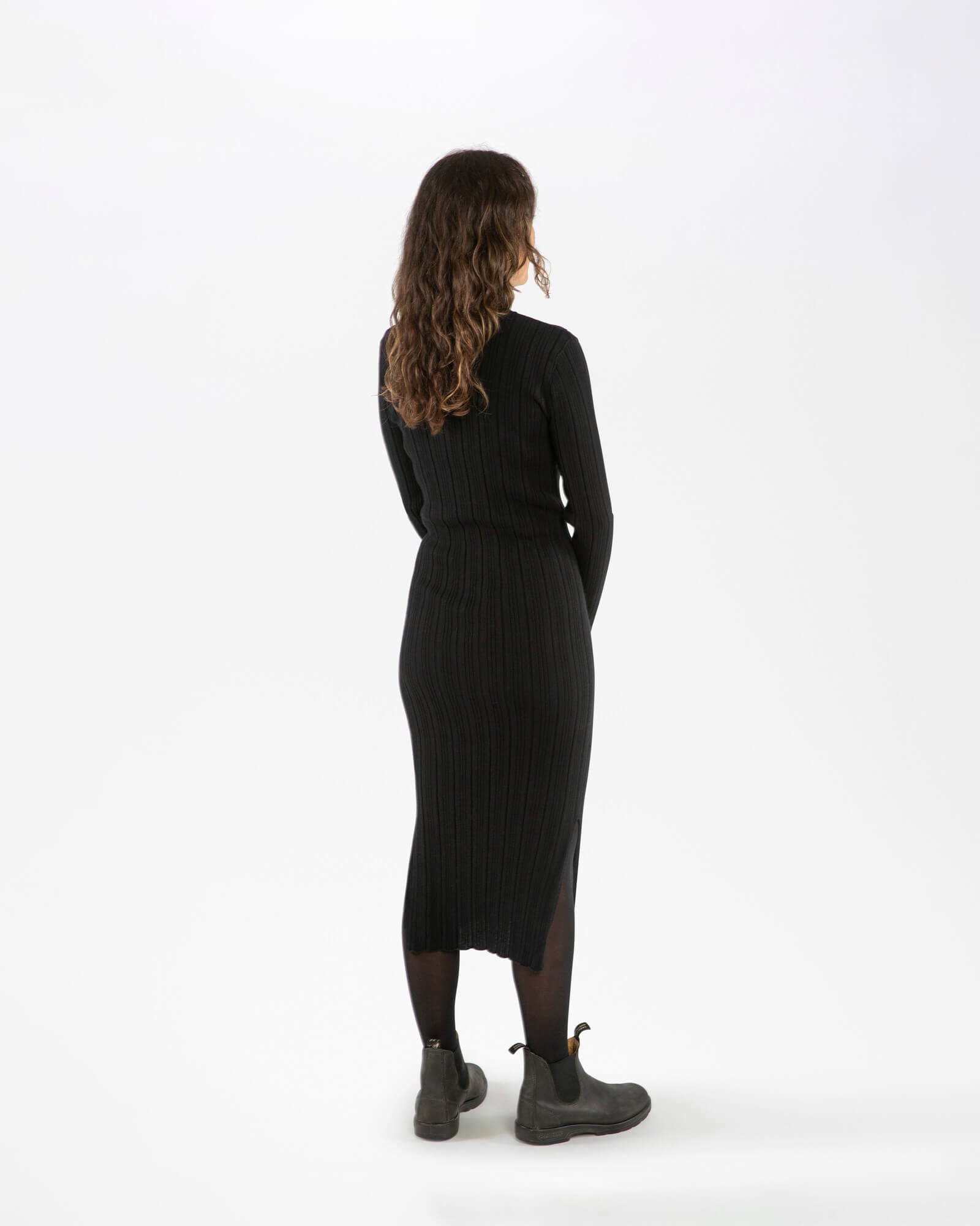Ribbed Dress onyx