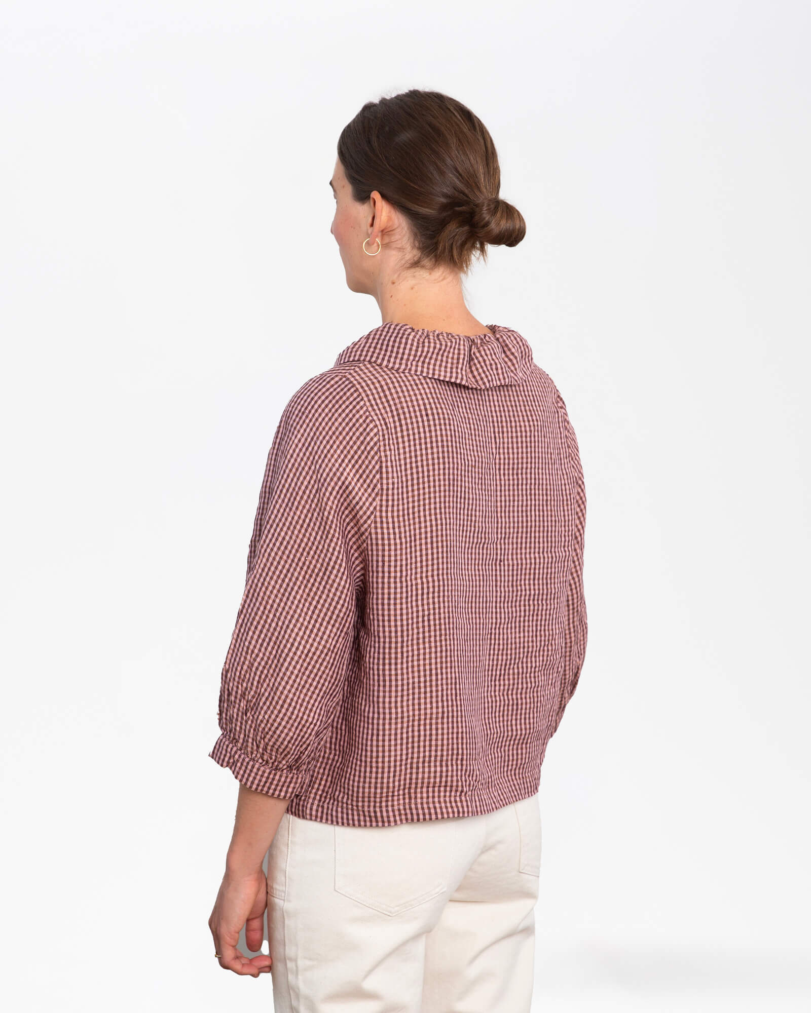 Ruffled Collar Blouse heather