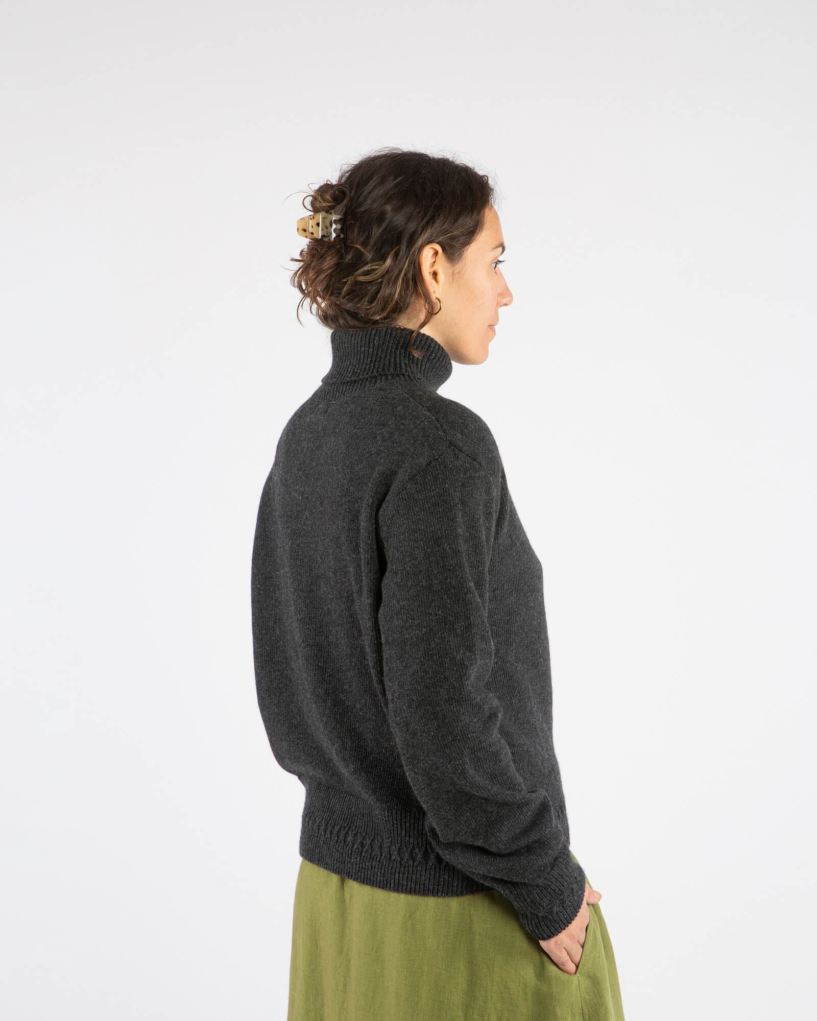 Turtleneck Pullover charcoal
