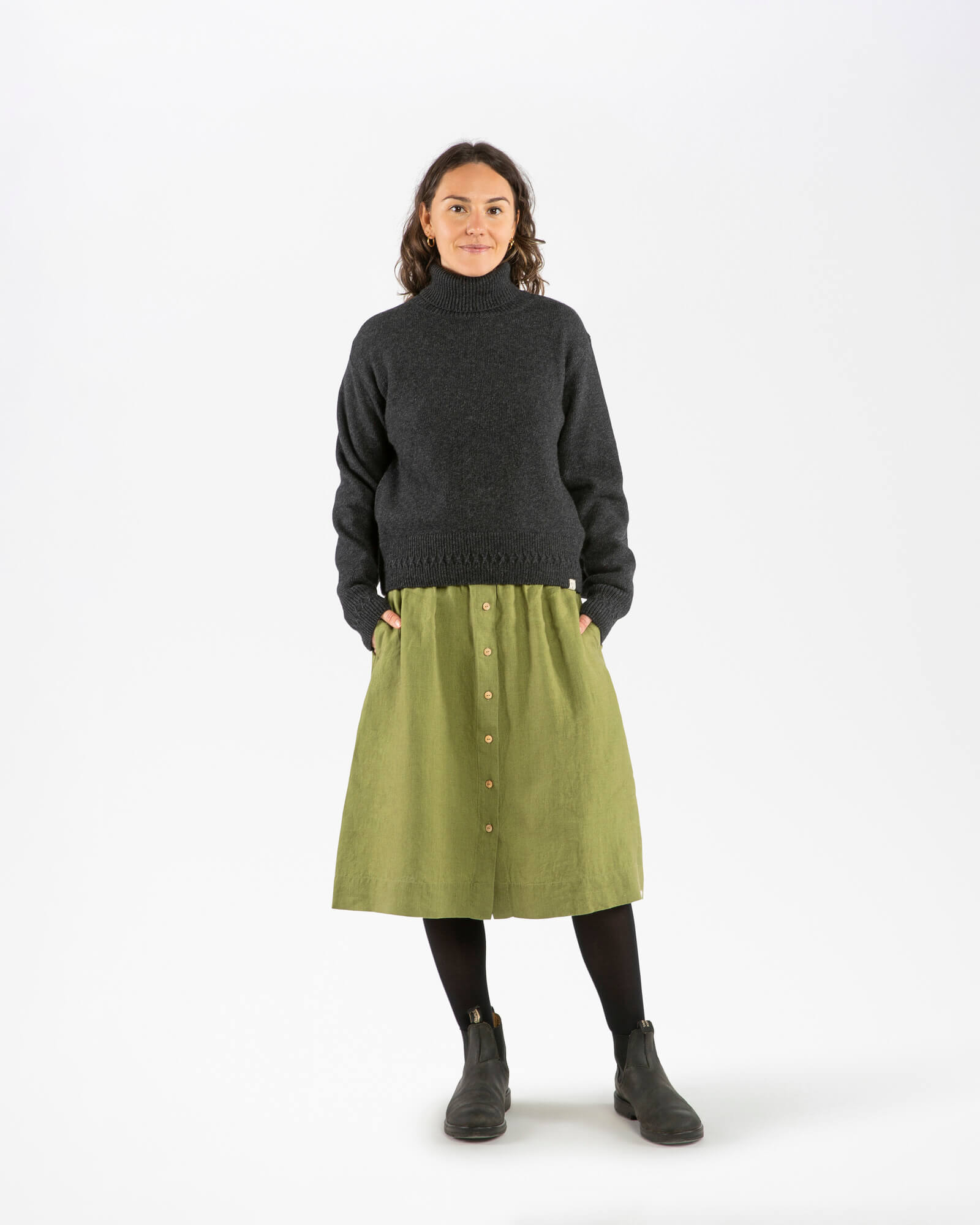 Turtleneck Pullover charcoal