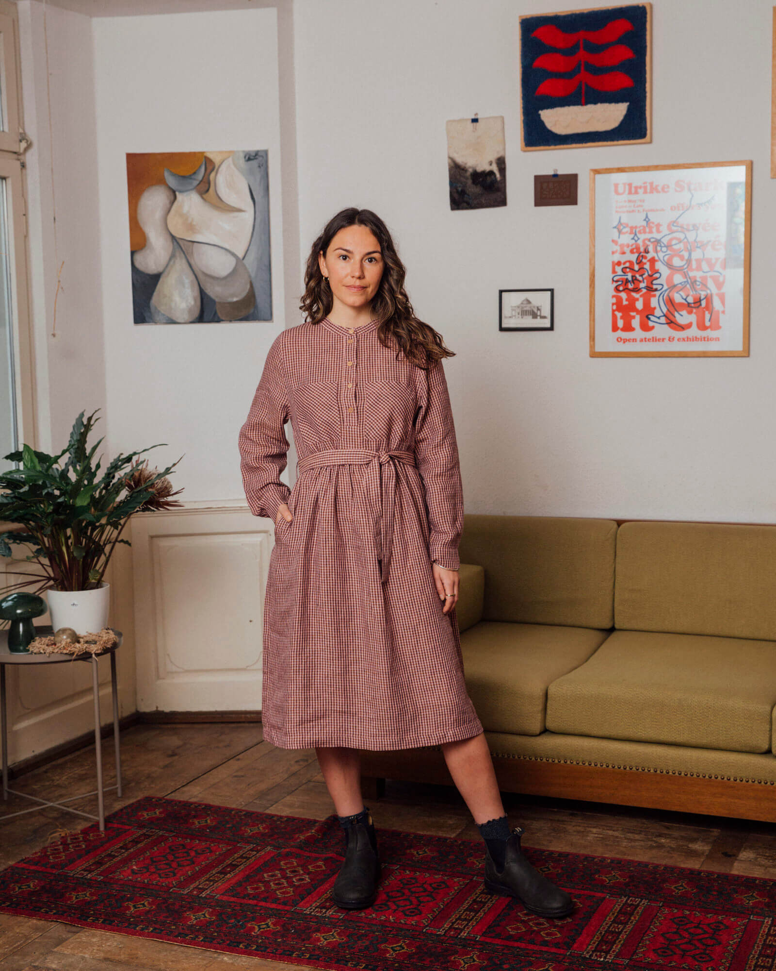 Belted Dress heather