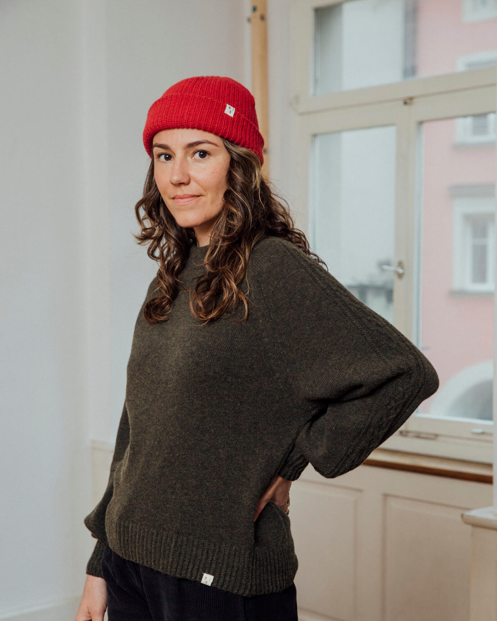 Fisherman Beanie poppy