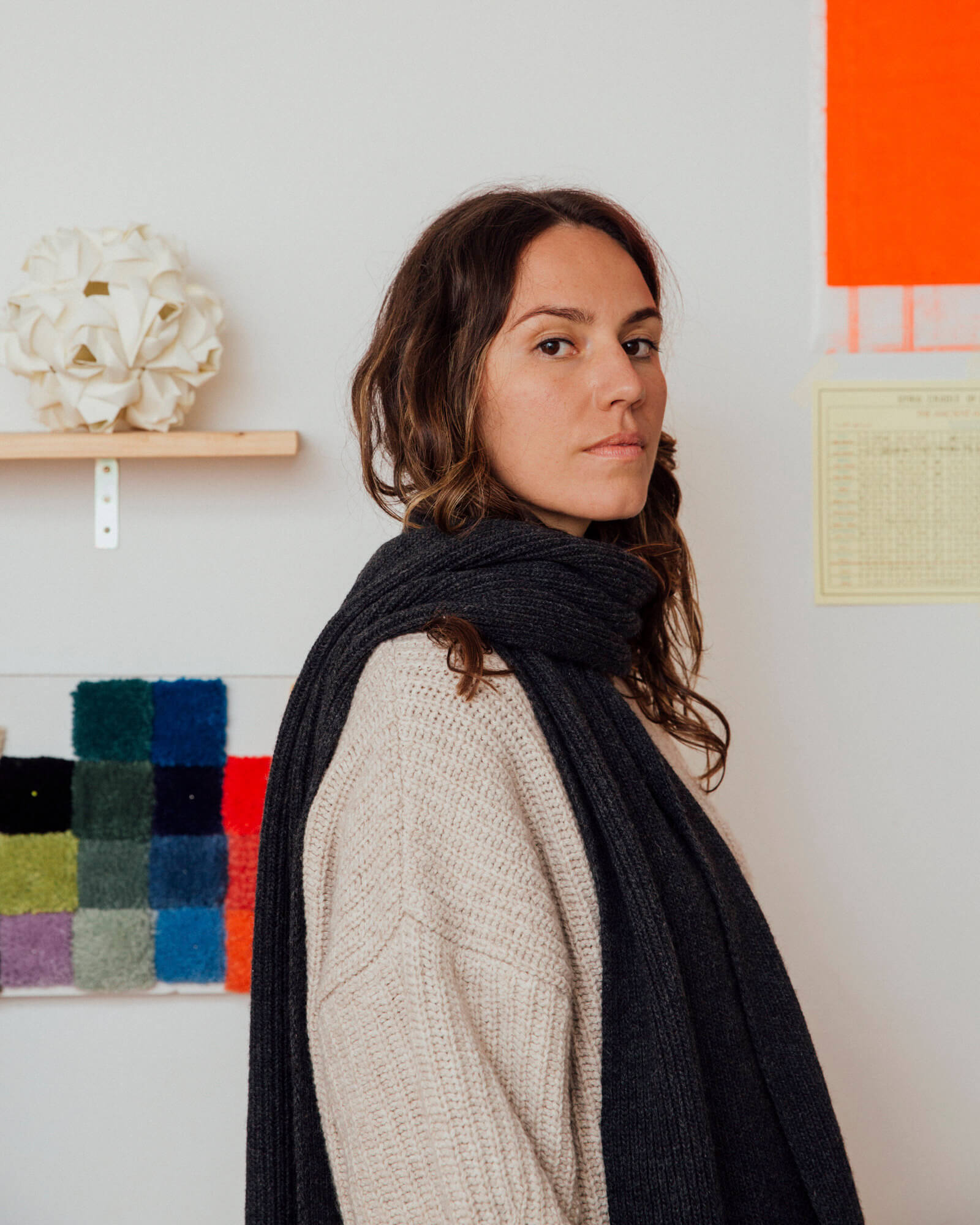 Knit Scarf charcoal