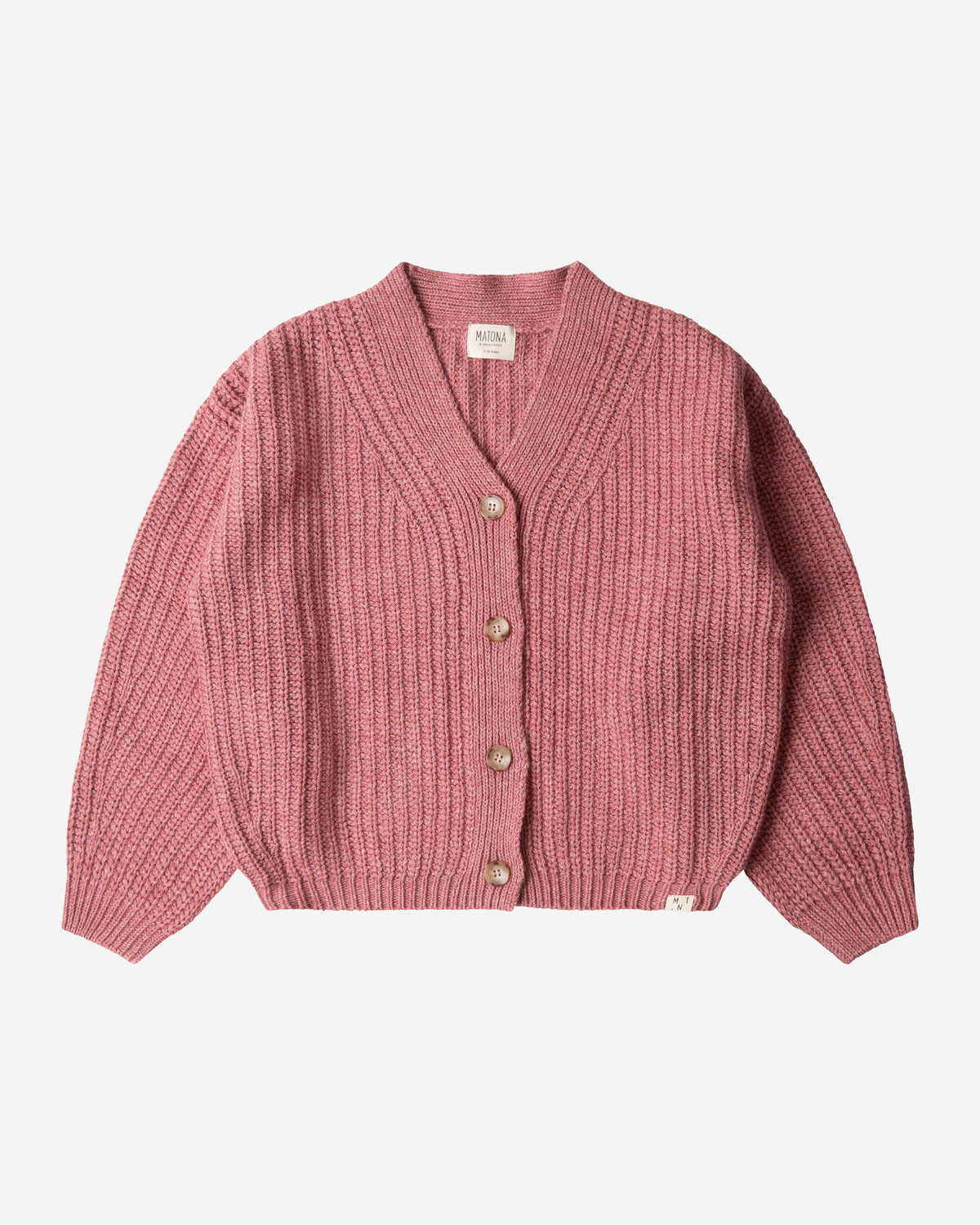 V-Neck Cardigan rose