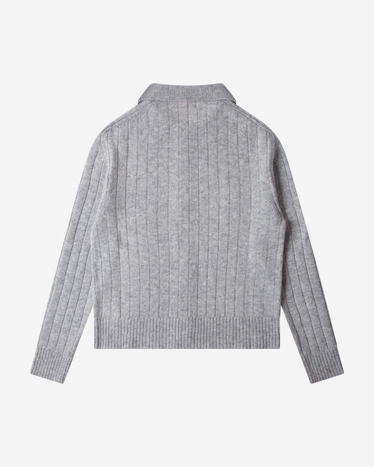 Collared Cardigan grey melange