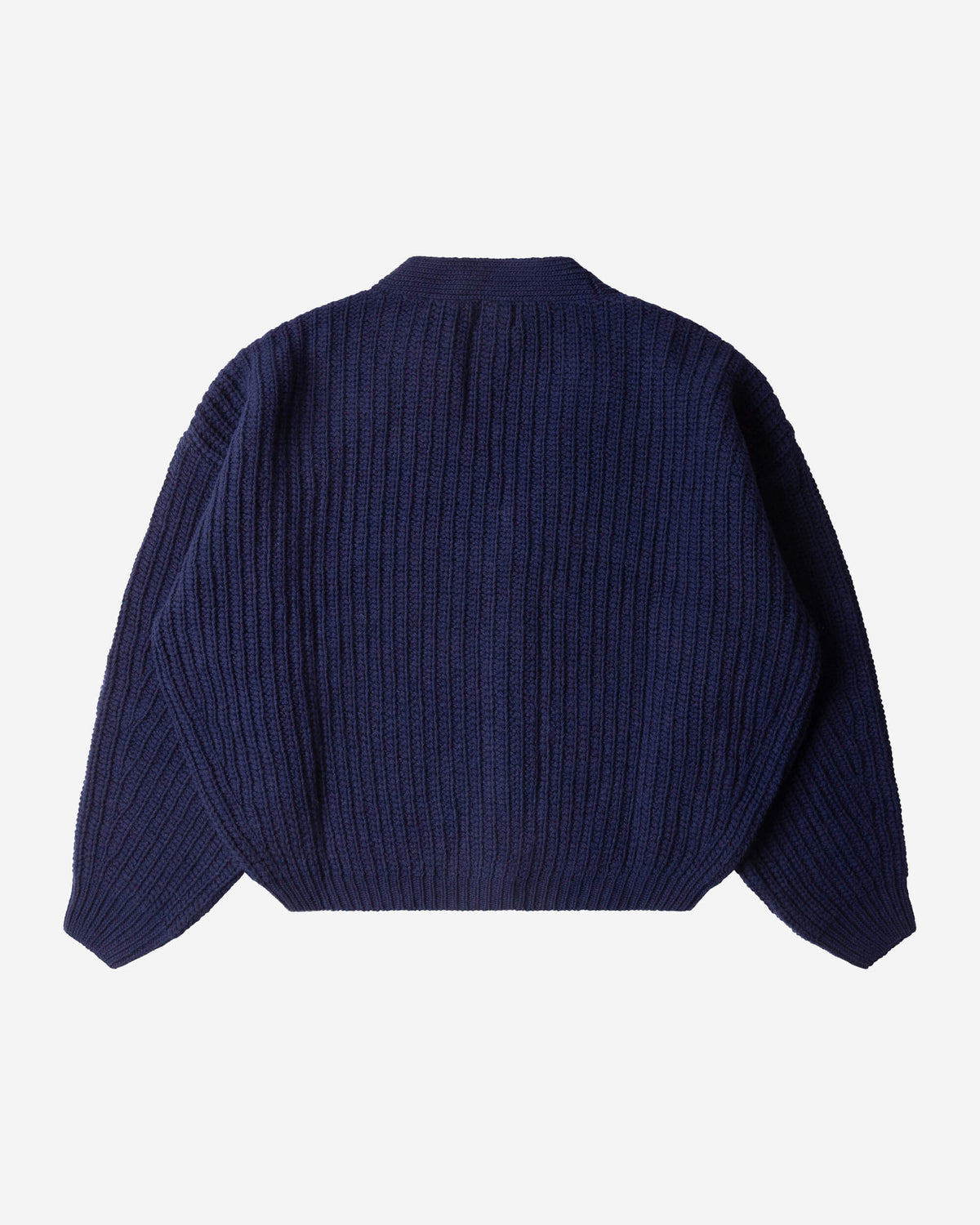 Organic Knit Cardigan navy