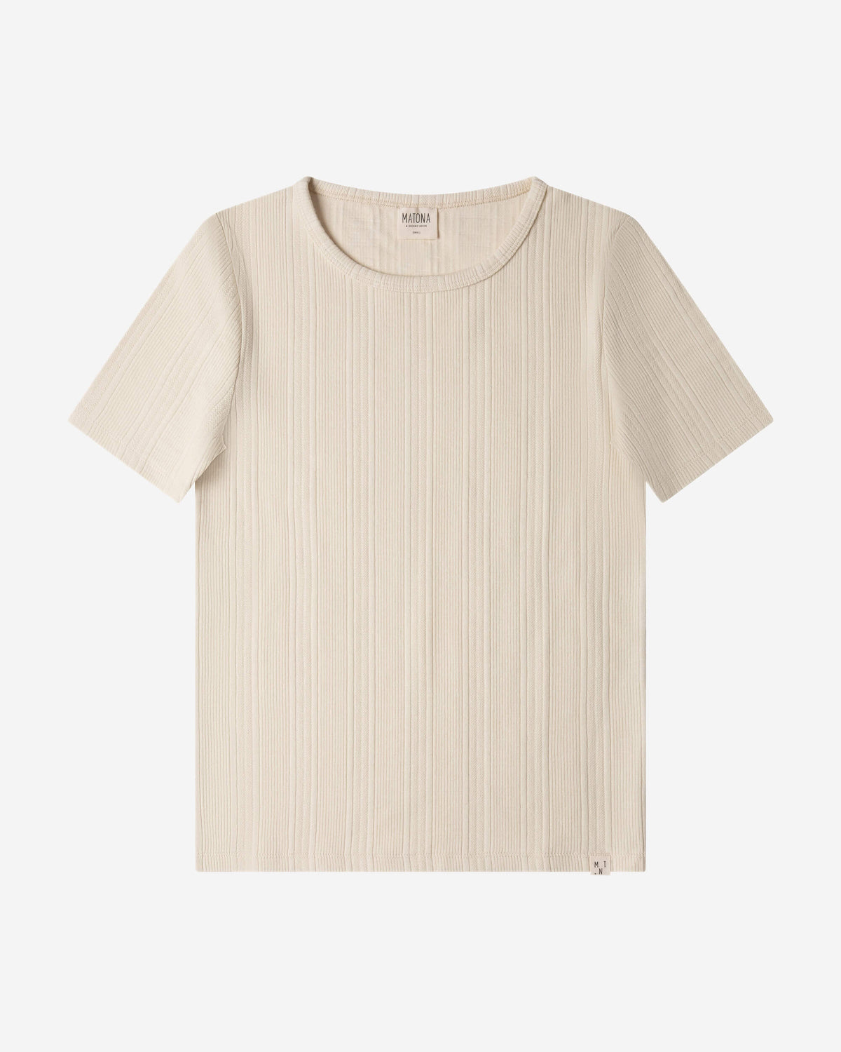 Ribbed T-Shirt creme