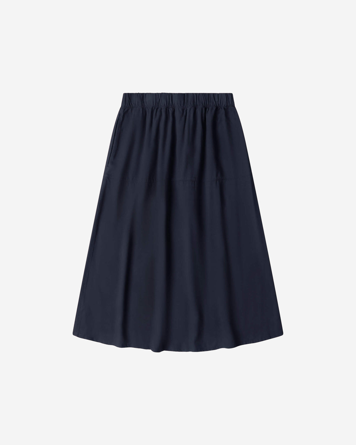 Ruffled Midi Skirt midnight blue