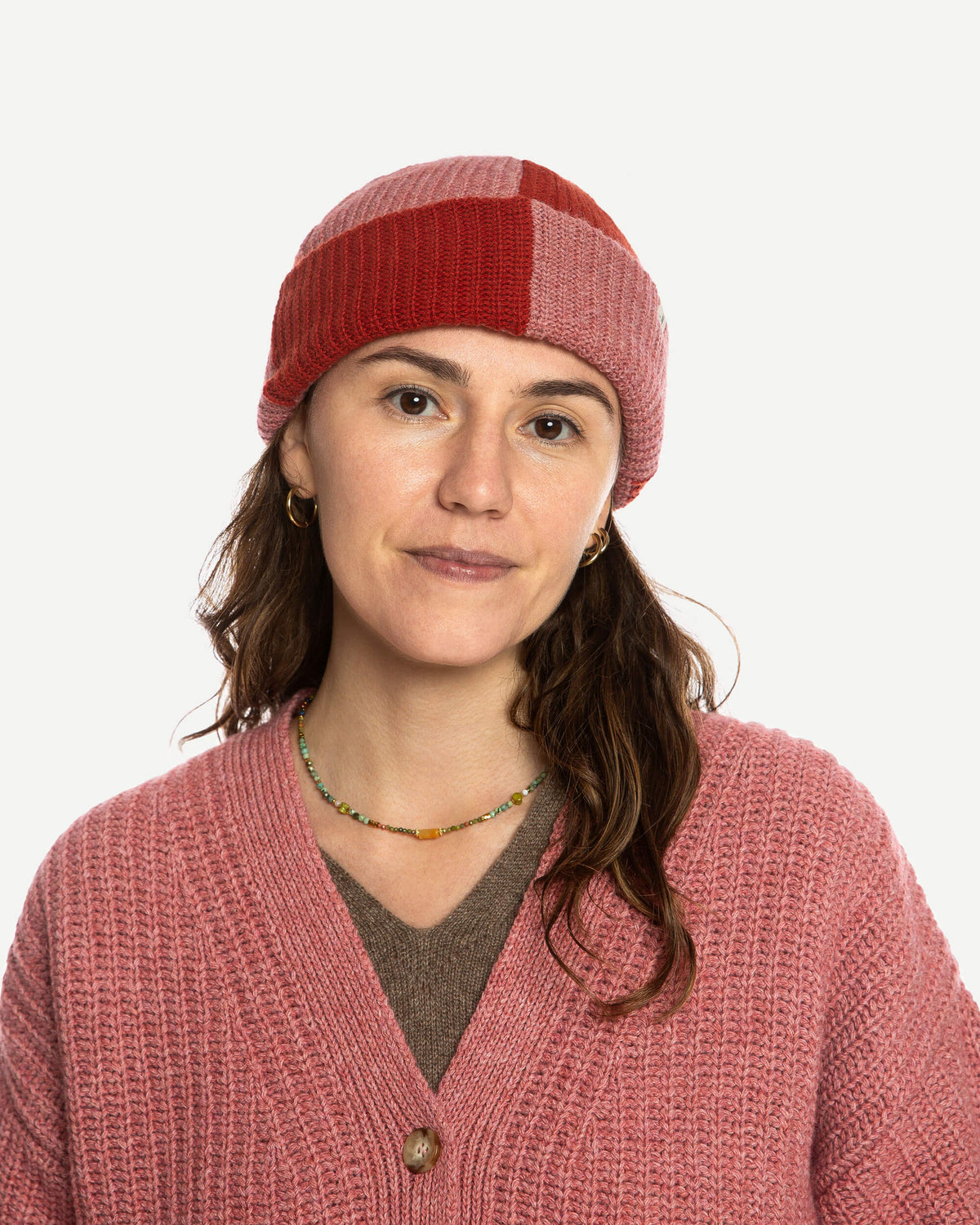 Fisherman Beanie rose - cranberry