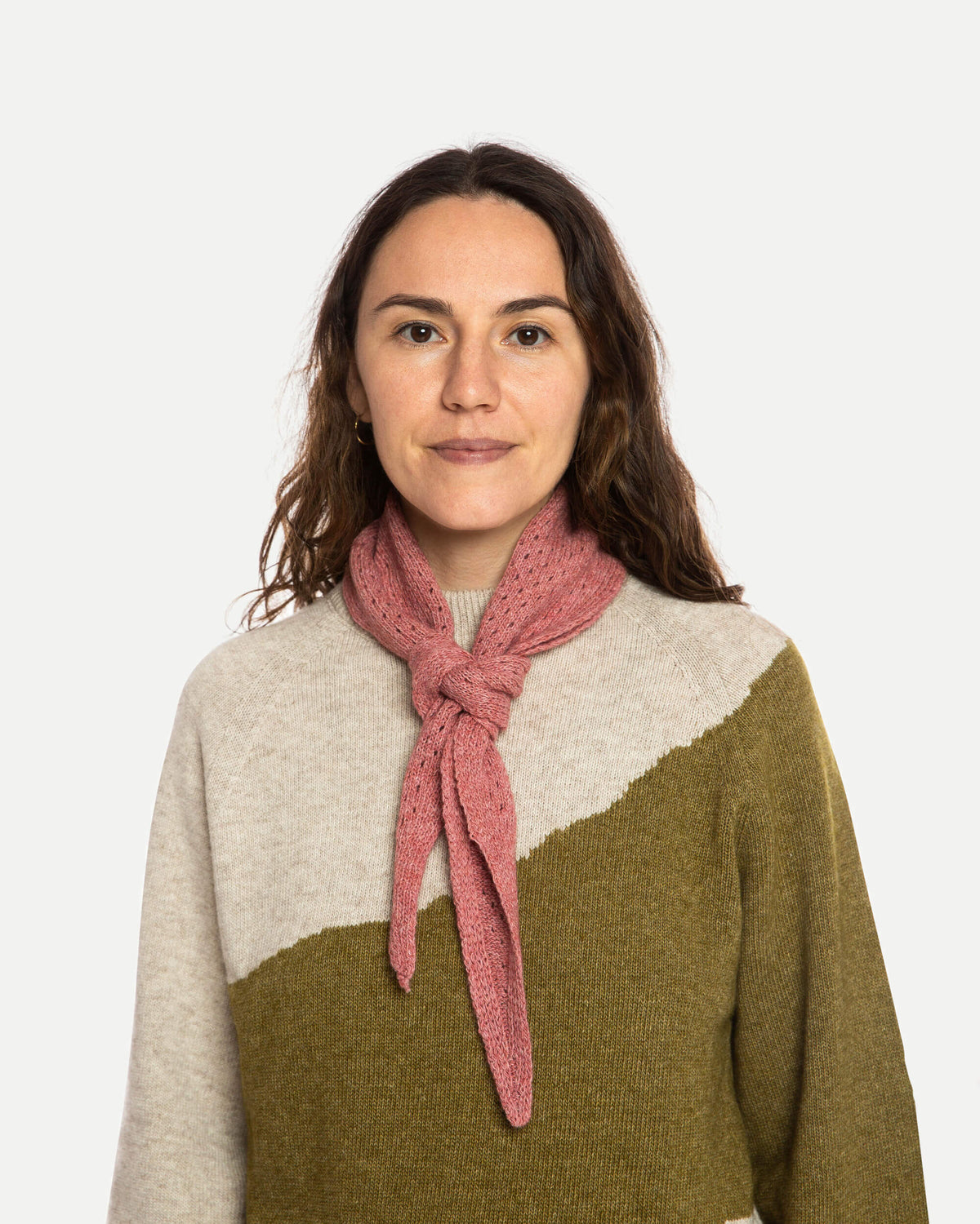 Wool Bandana rose