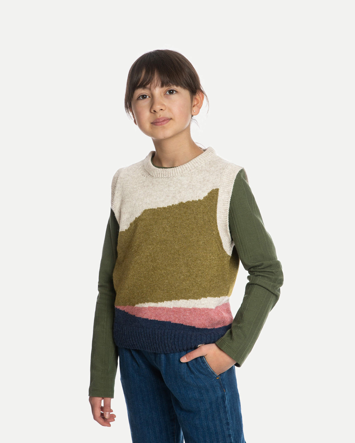 Wool Tank horizon multicolor