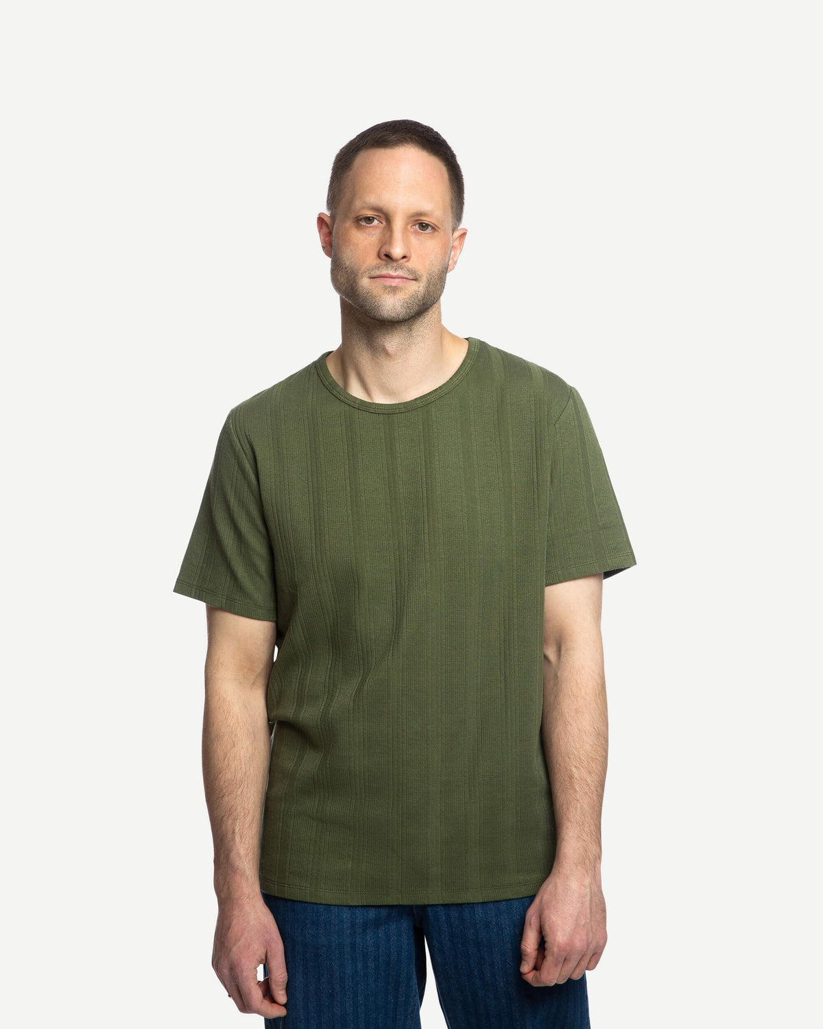 Shortsleeve Rib T-Shirt bronze green