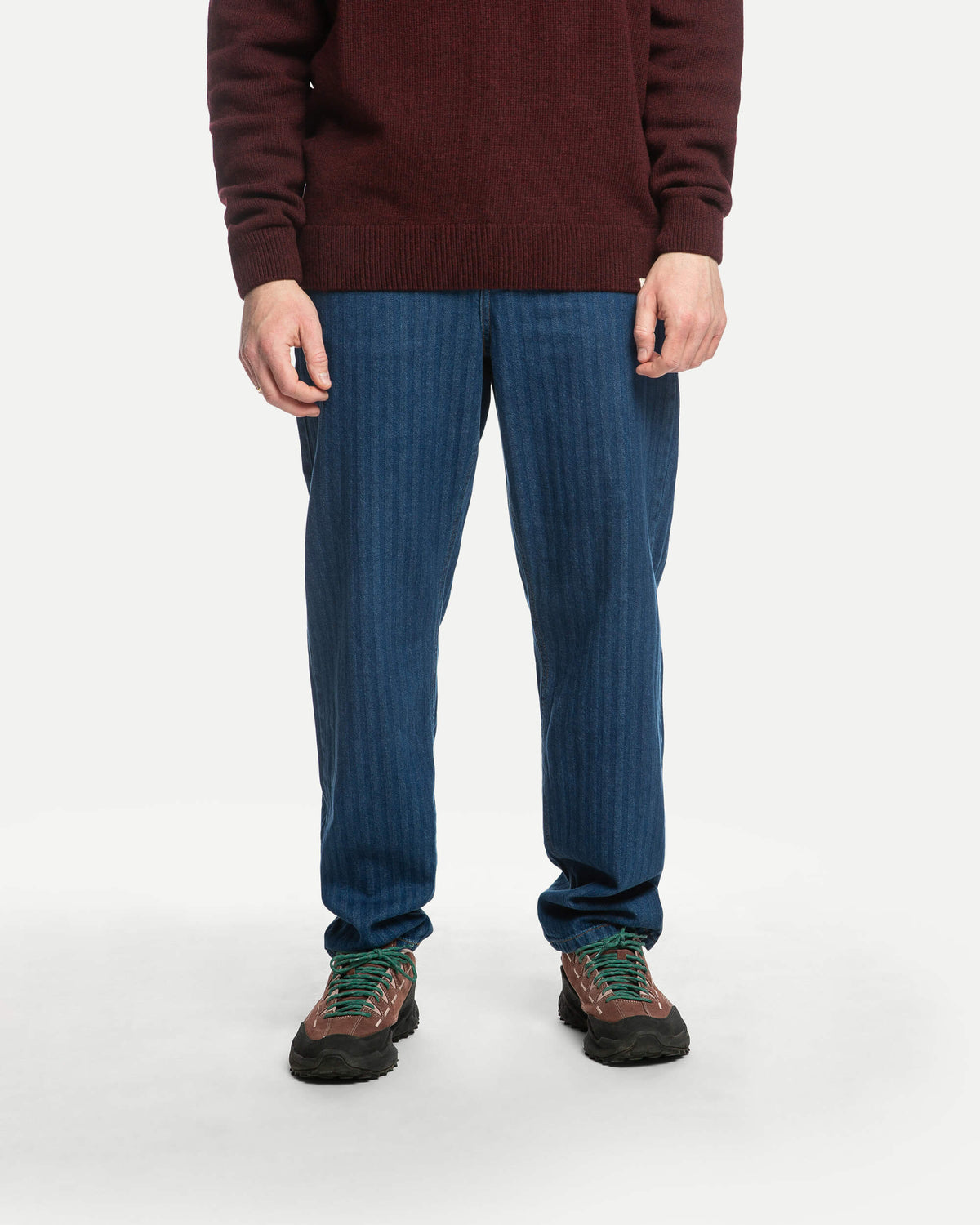 Tapered Denim Pants herringbone