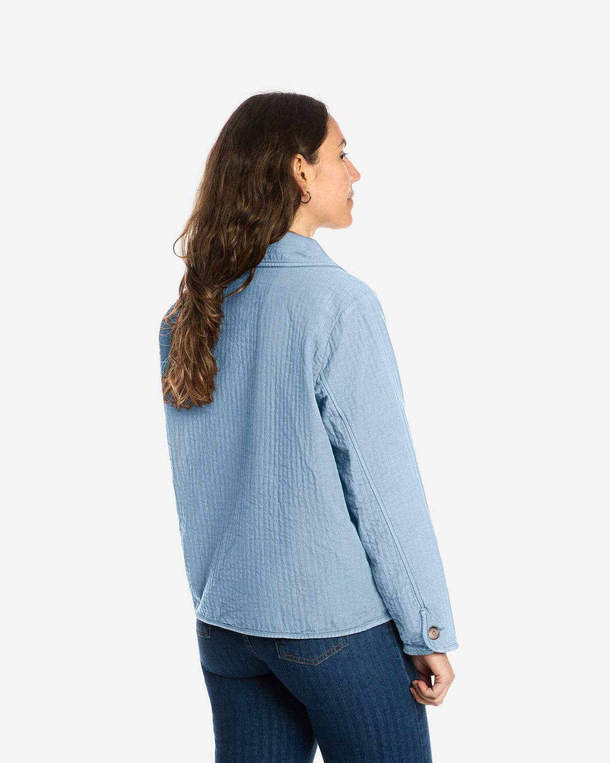 Quilted Jacket wind blue
