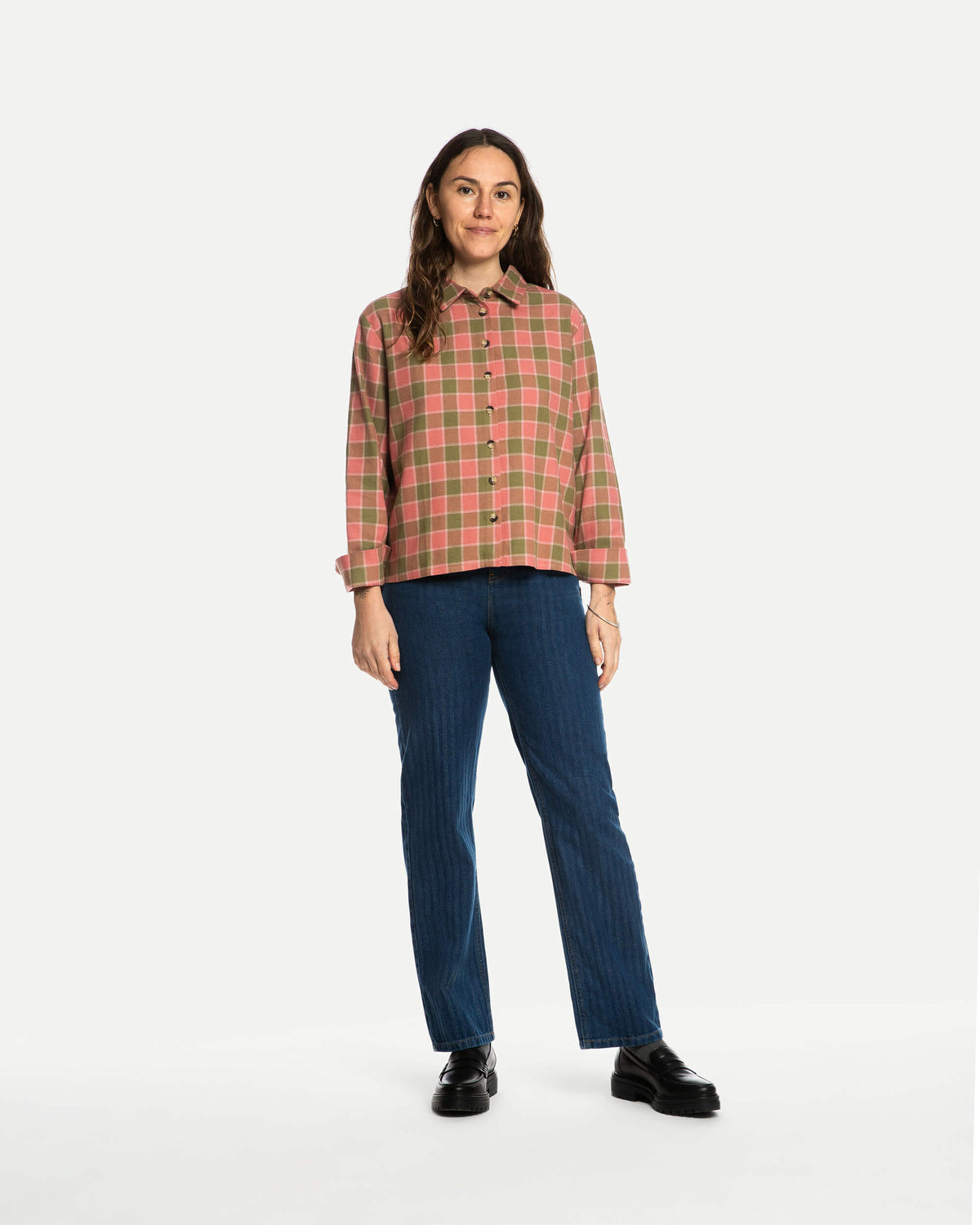 Wide Flannel Shirt coast check