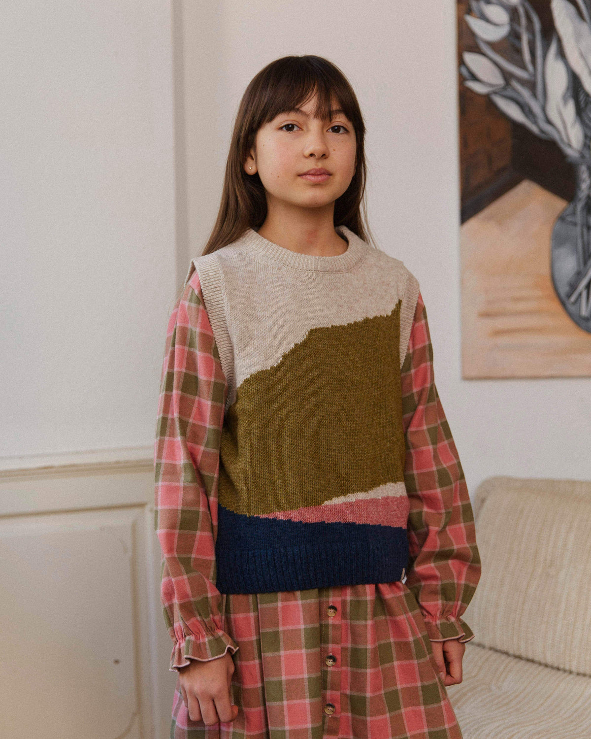 Wool Tank horizon multicolor