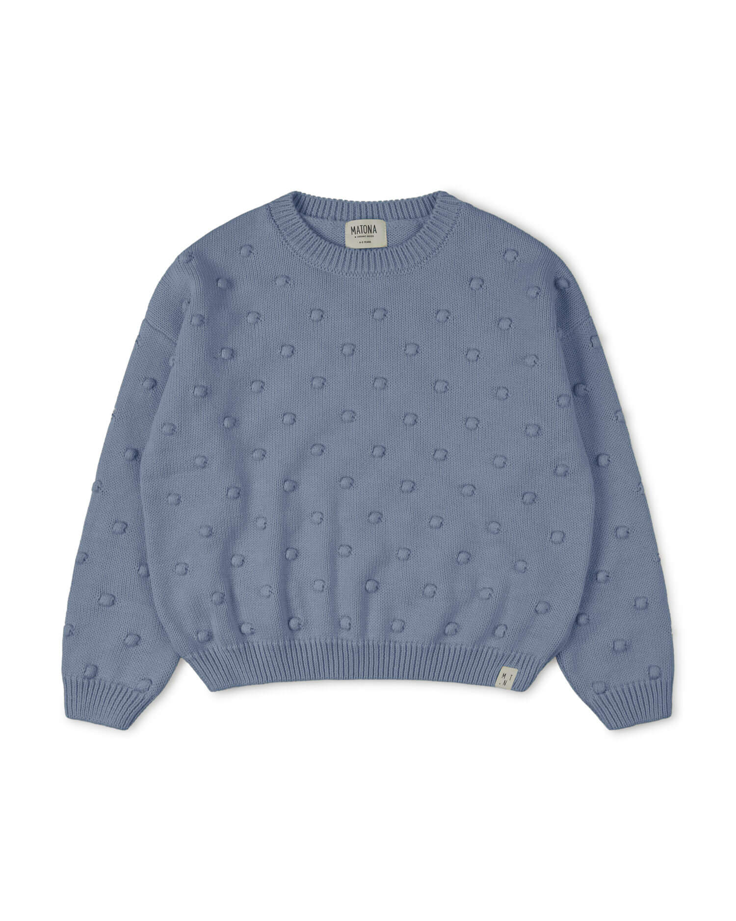 Popcorn Sweater dove blue