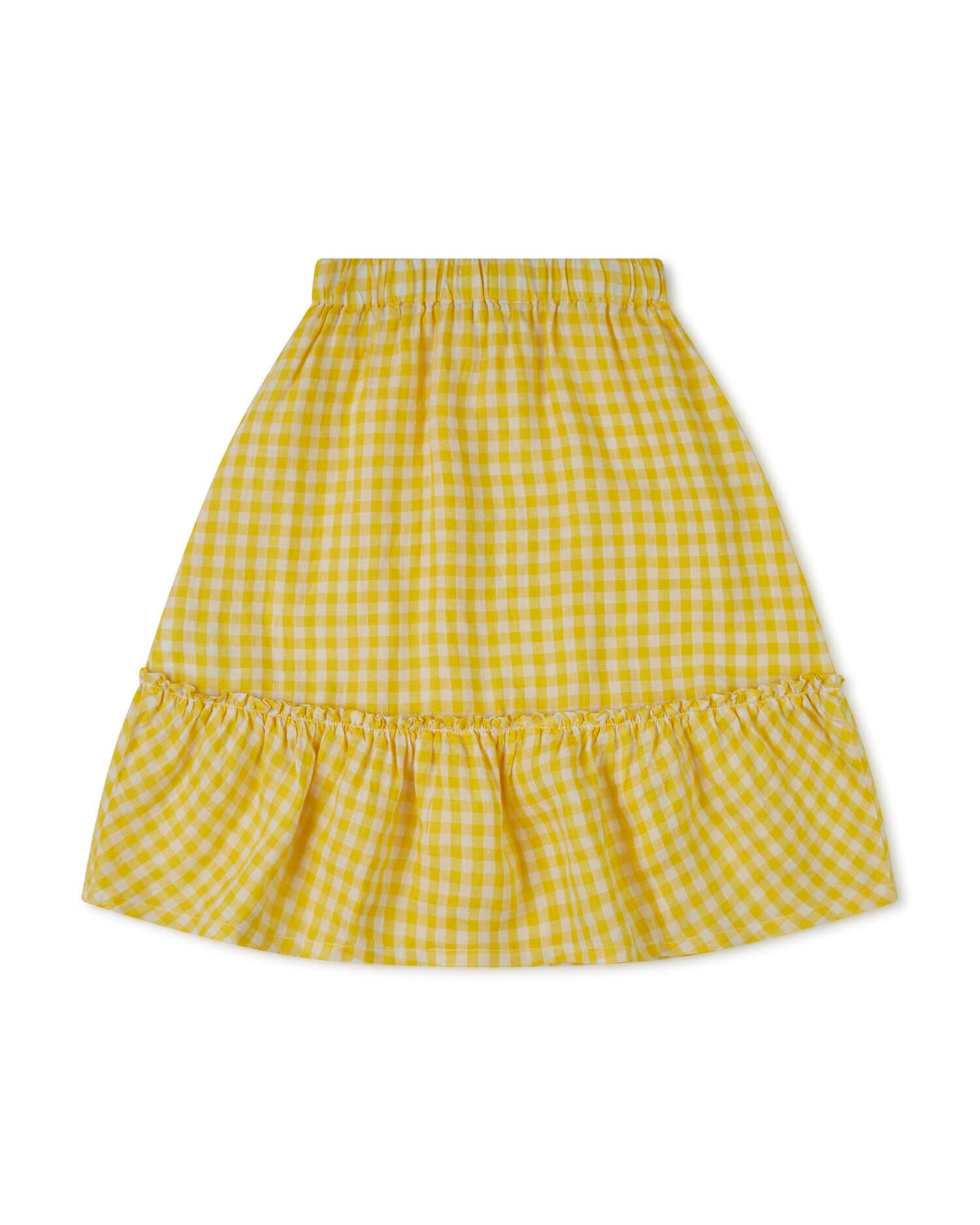 Ruffled Skirt yellow gingham