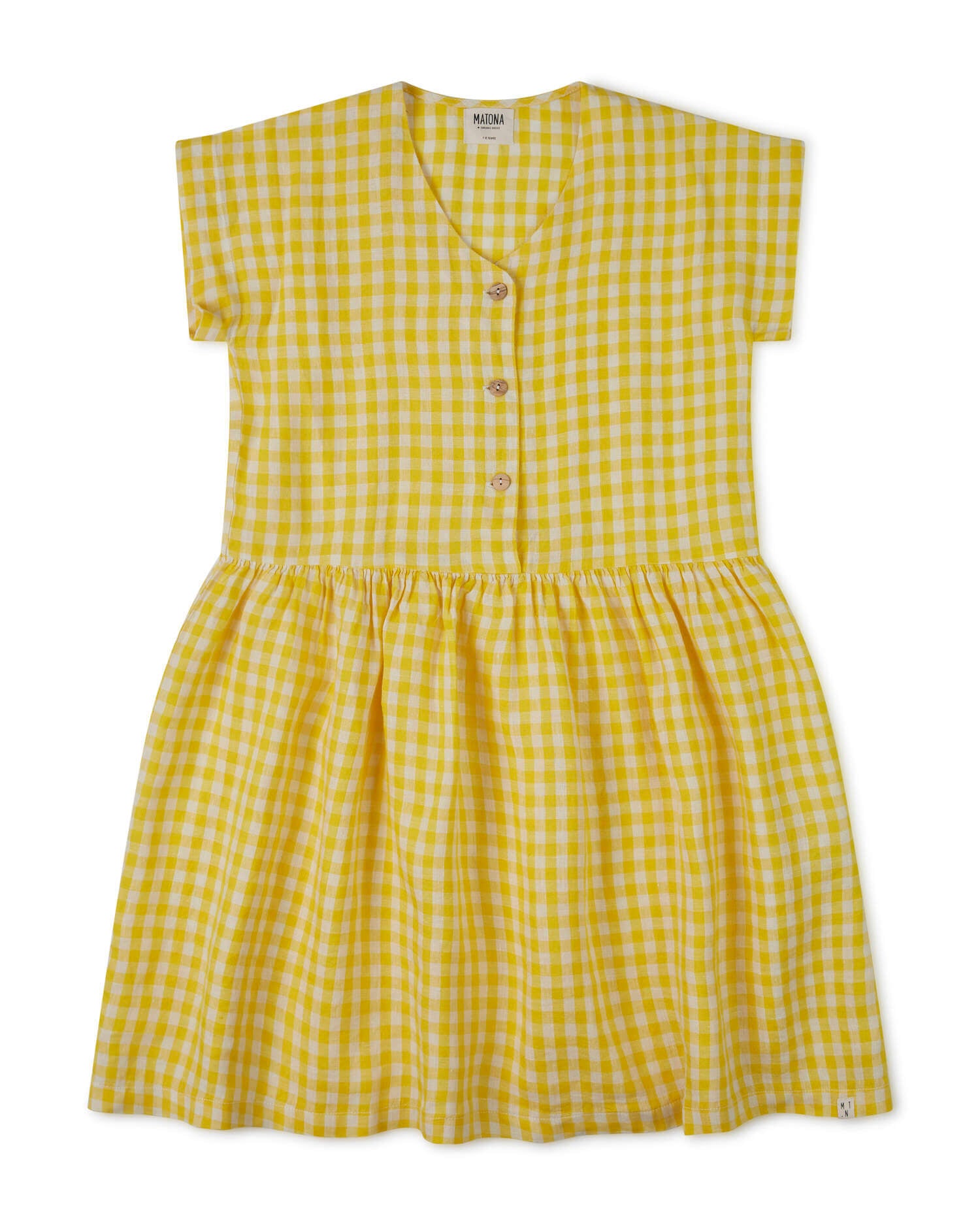 Simple Dress yellow gingham