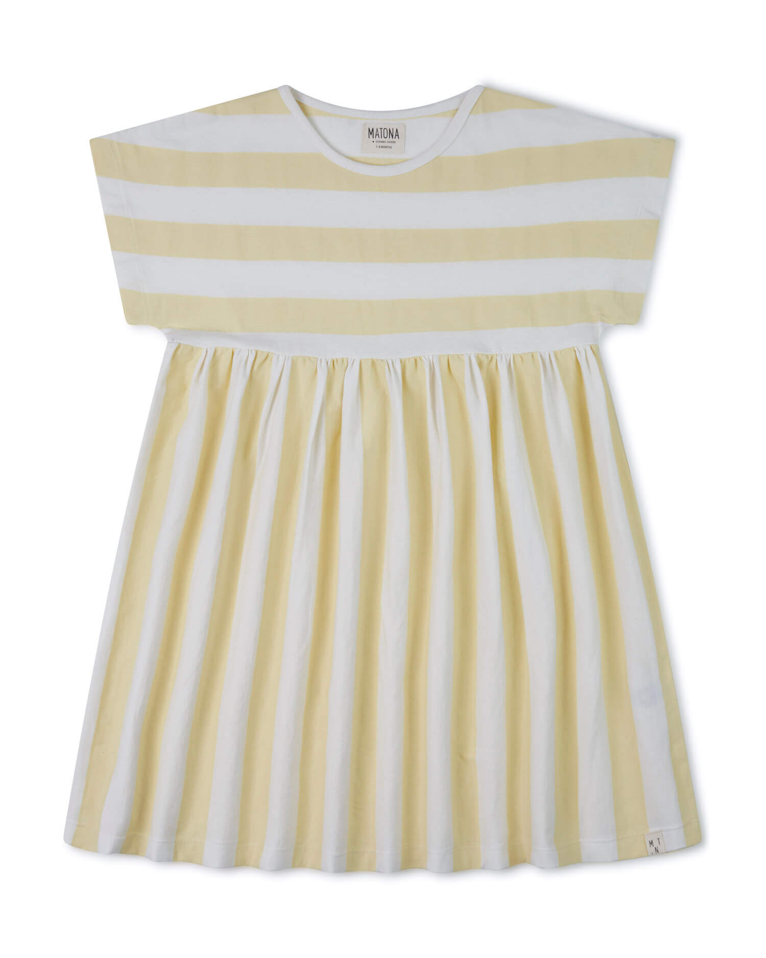 Skater Dress yellow stripes