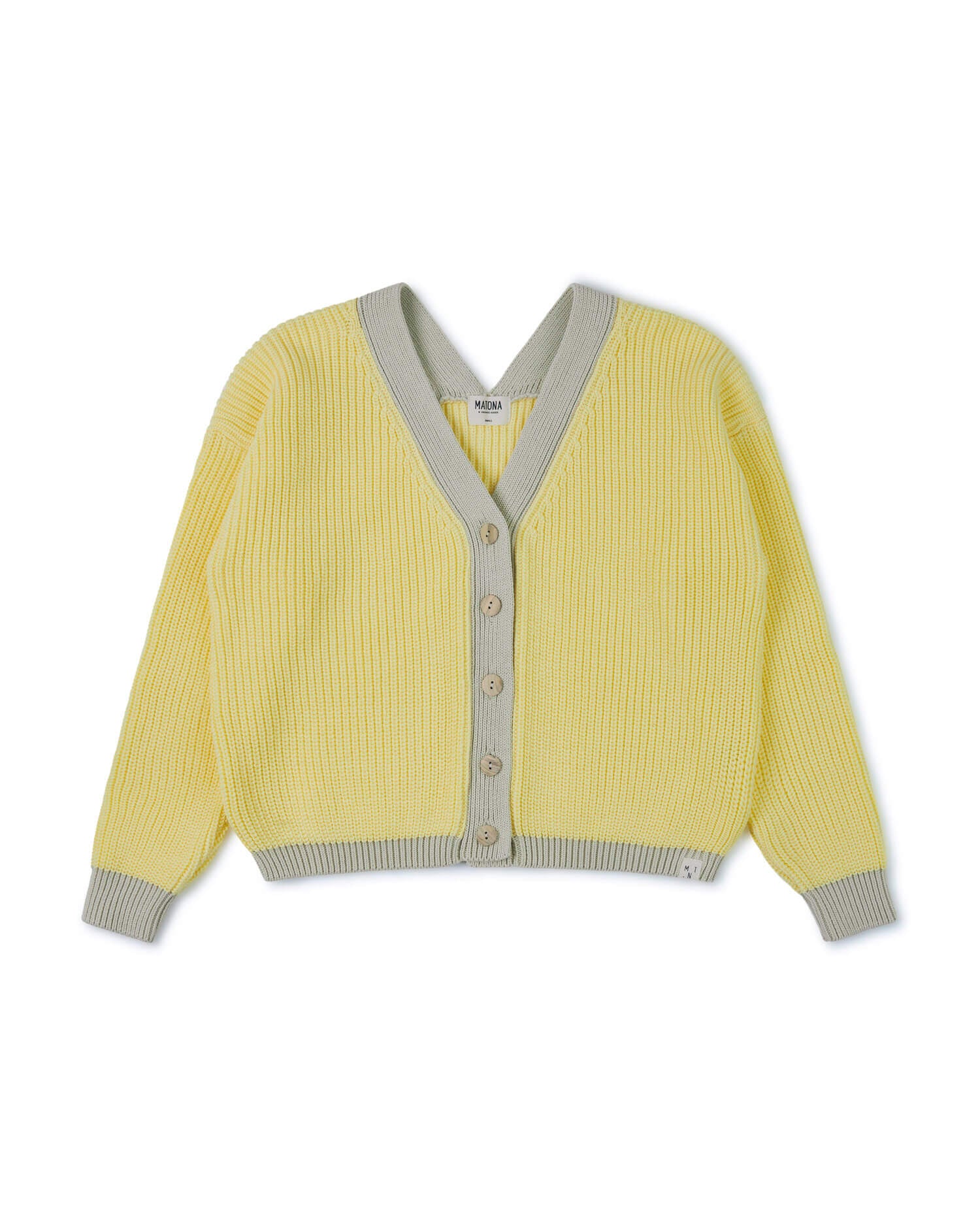 Color Block Cardigan daffodil