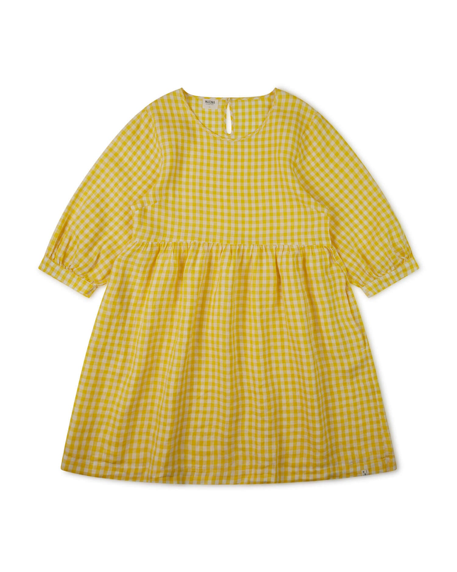 Day Dress yellow gingham