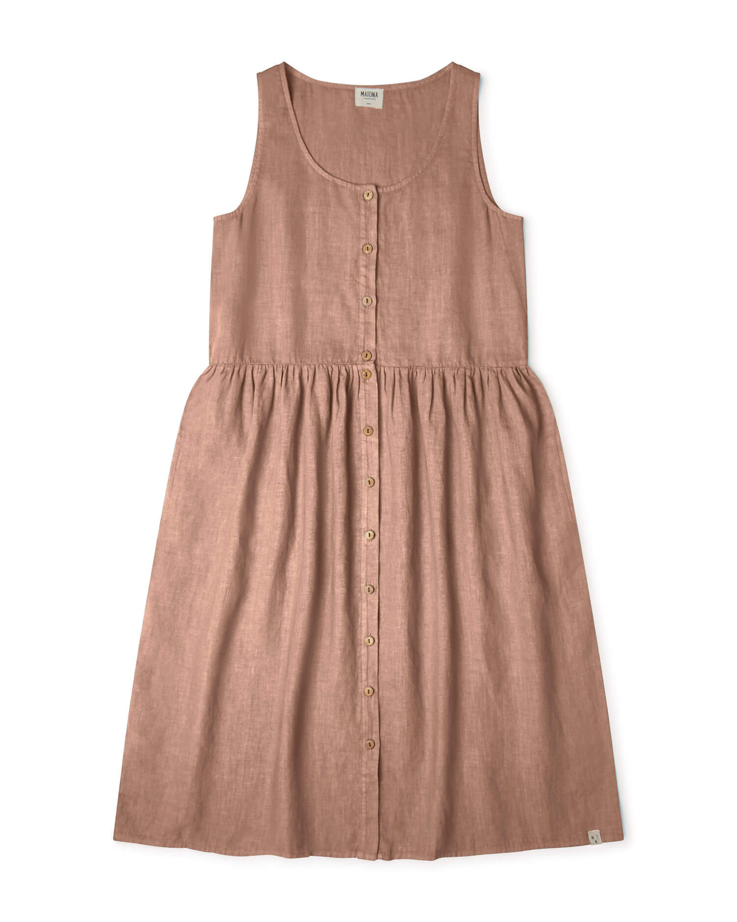 Gathered Dress rosewood