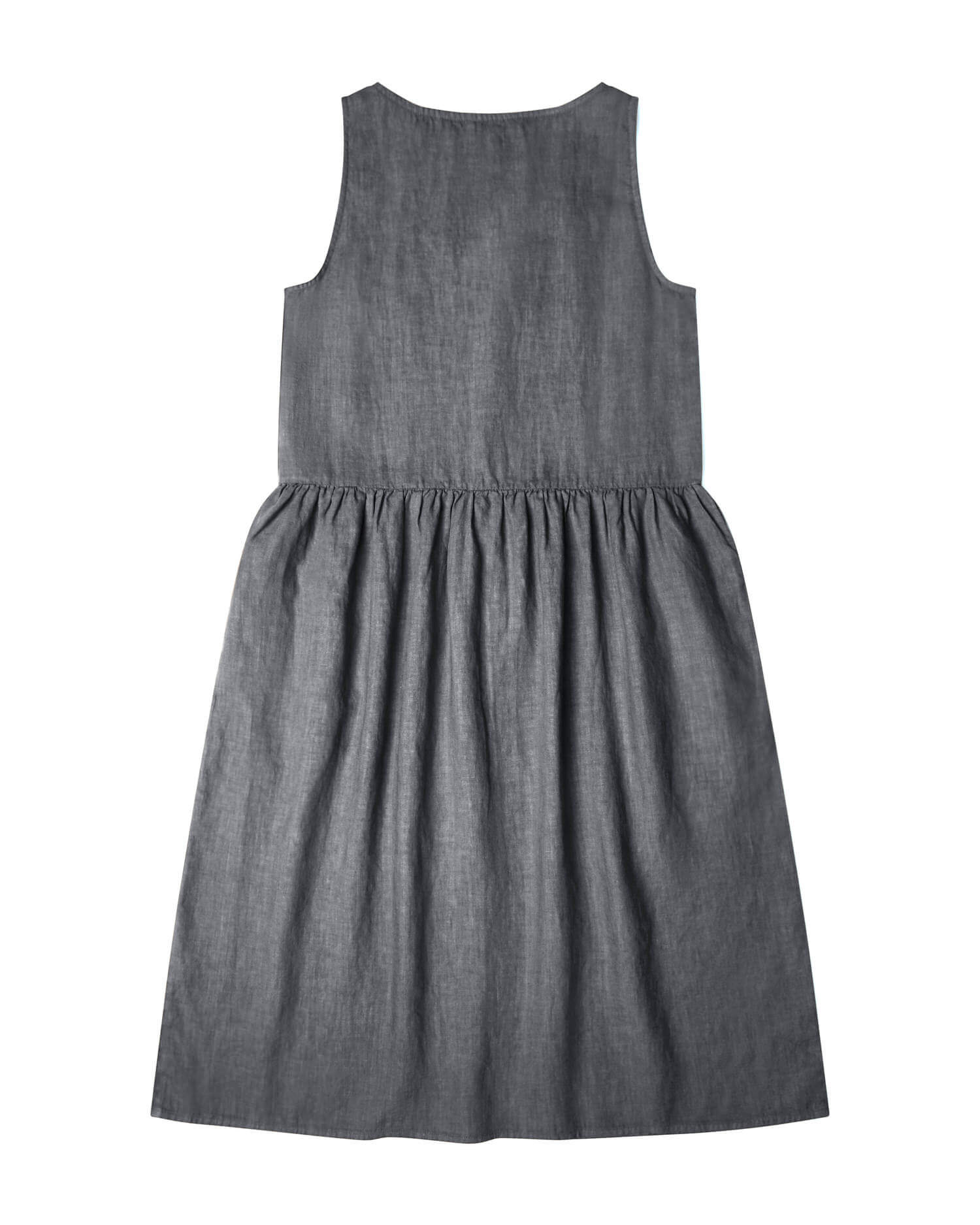 Gathered Dress storm blue