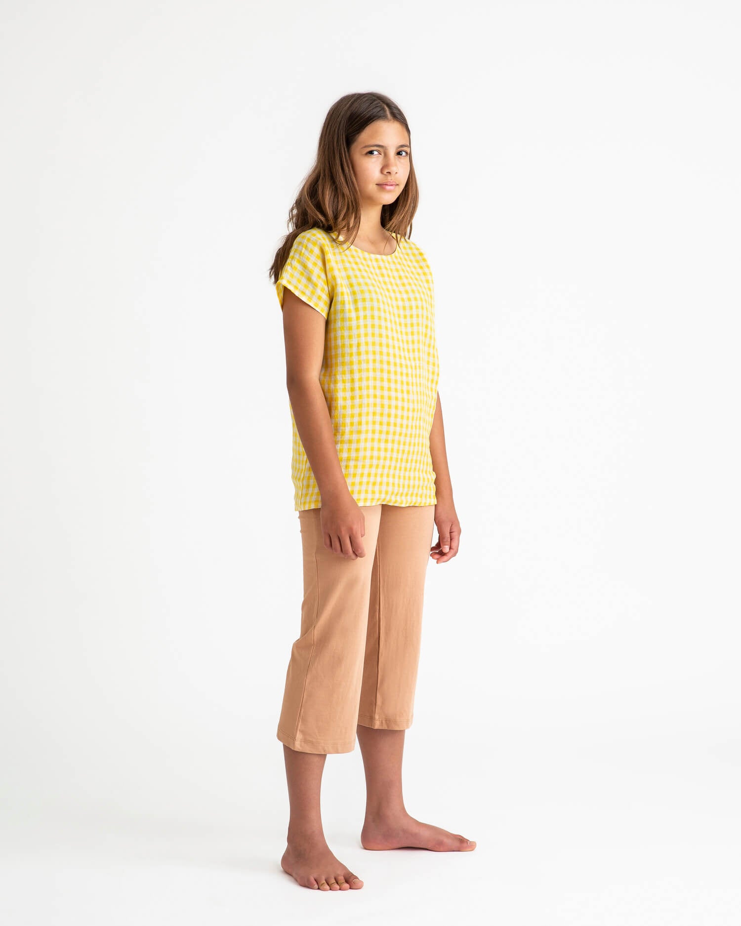 Easy T-Shirt yellow gingham