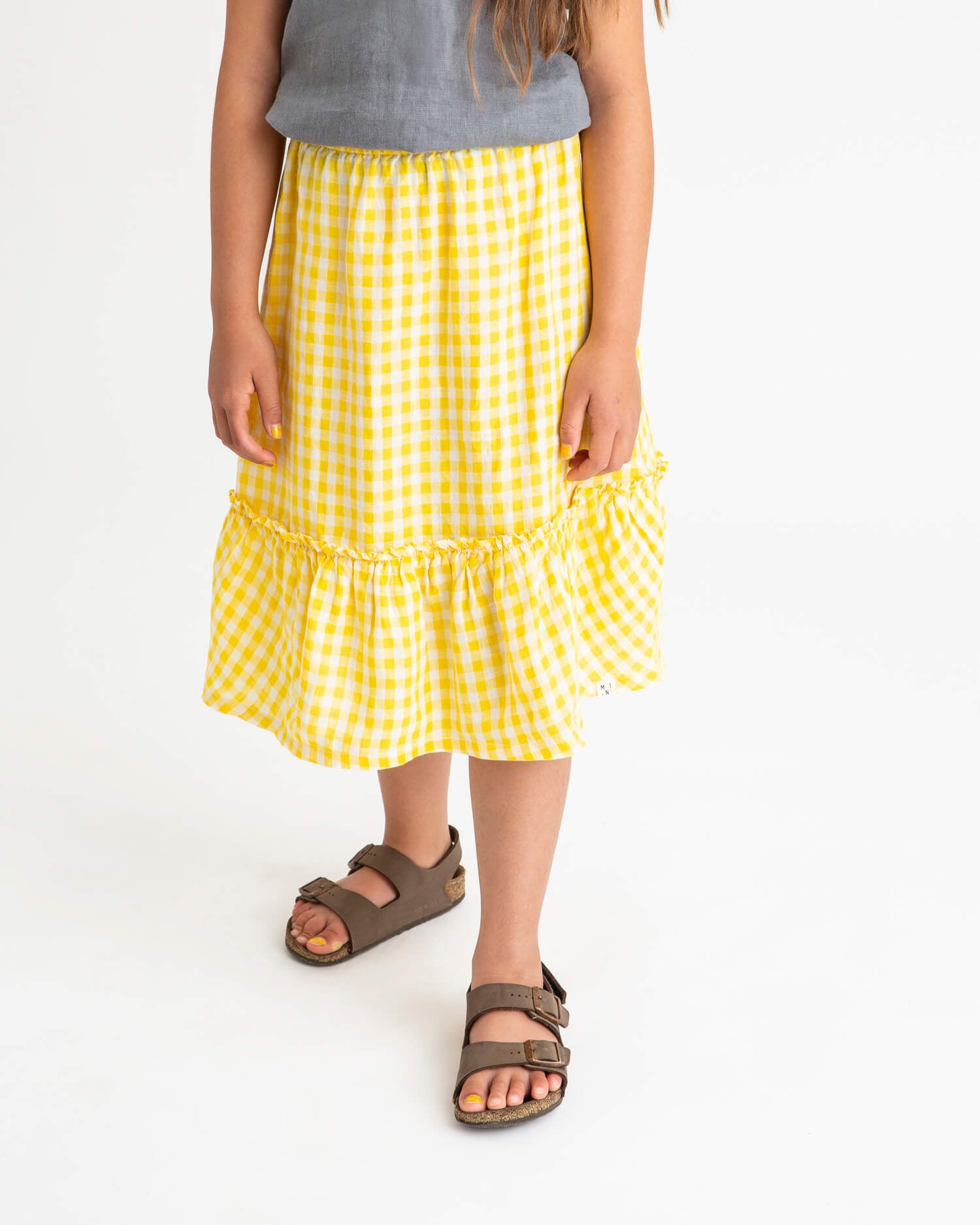 Ruffled Skirt yellow gingham