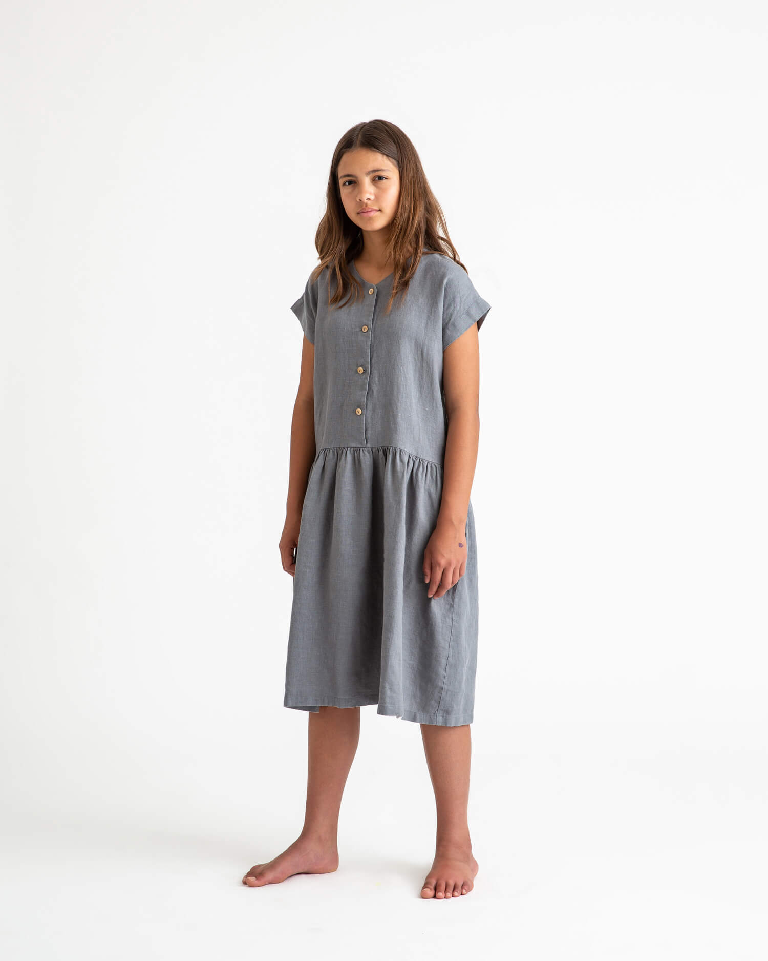 Simple Dress storm blue