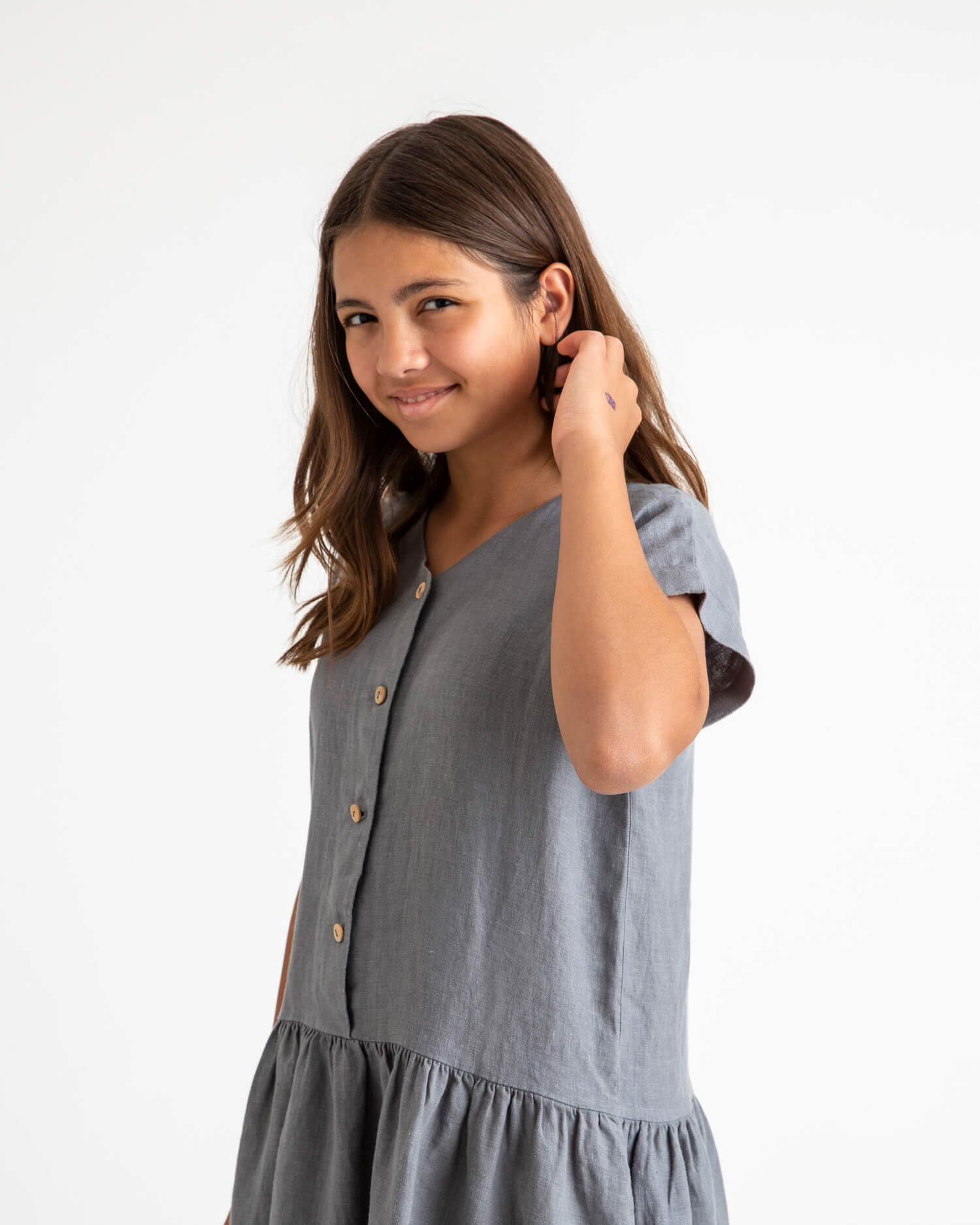 Simple Dress storm blue