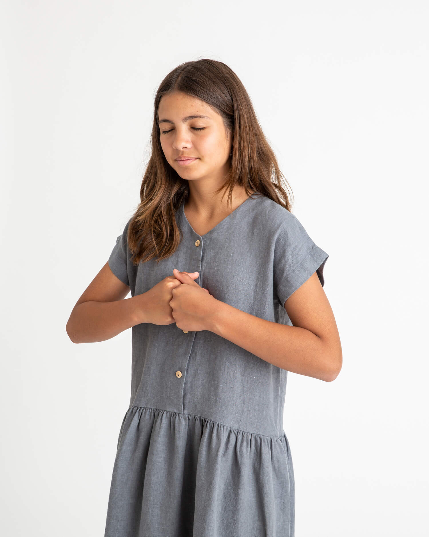 Simple Dress storm blue