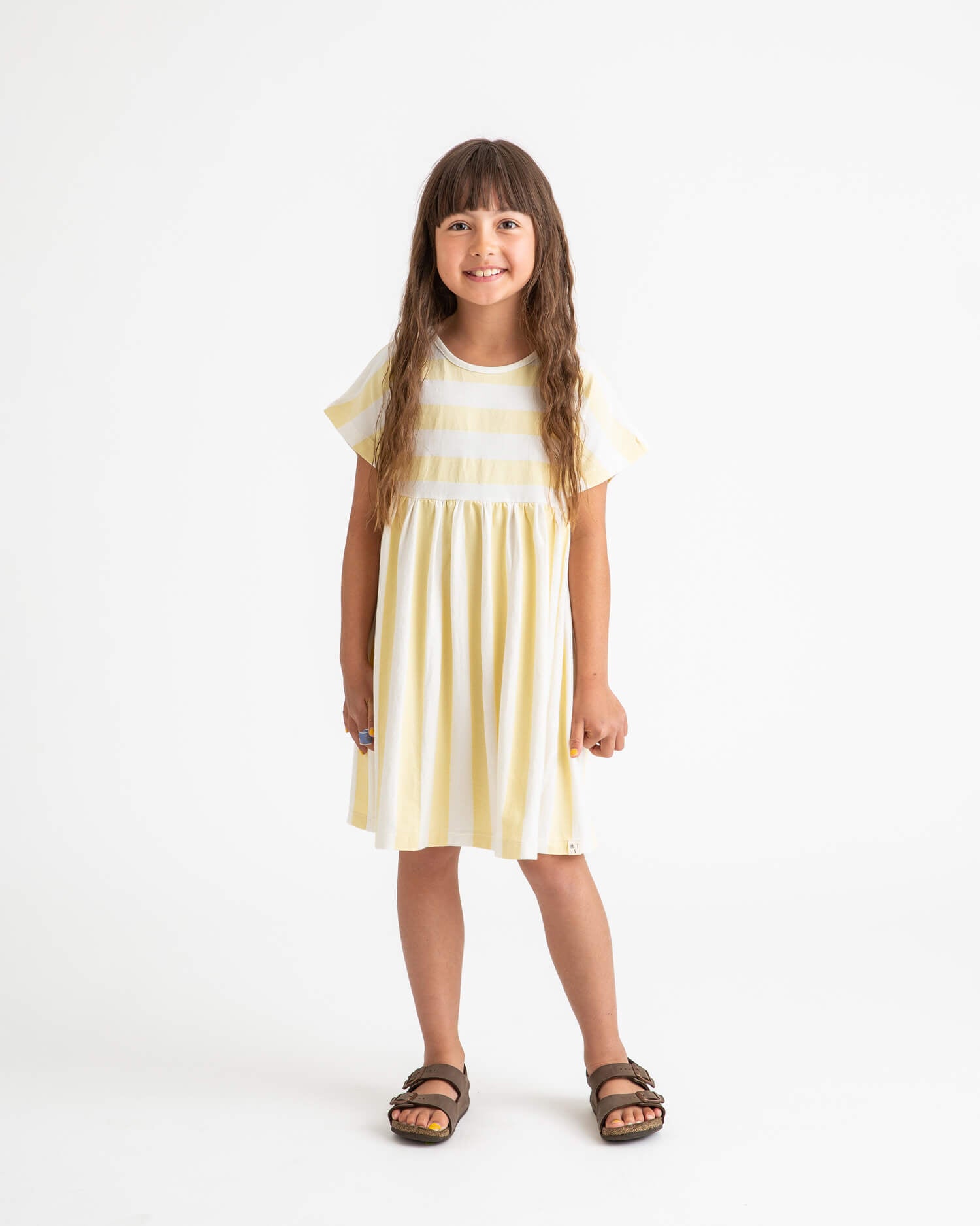 Skater Dress yellow stripes