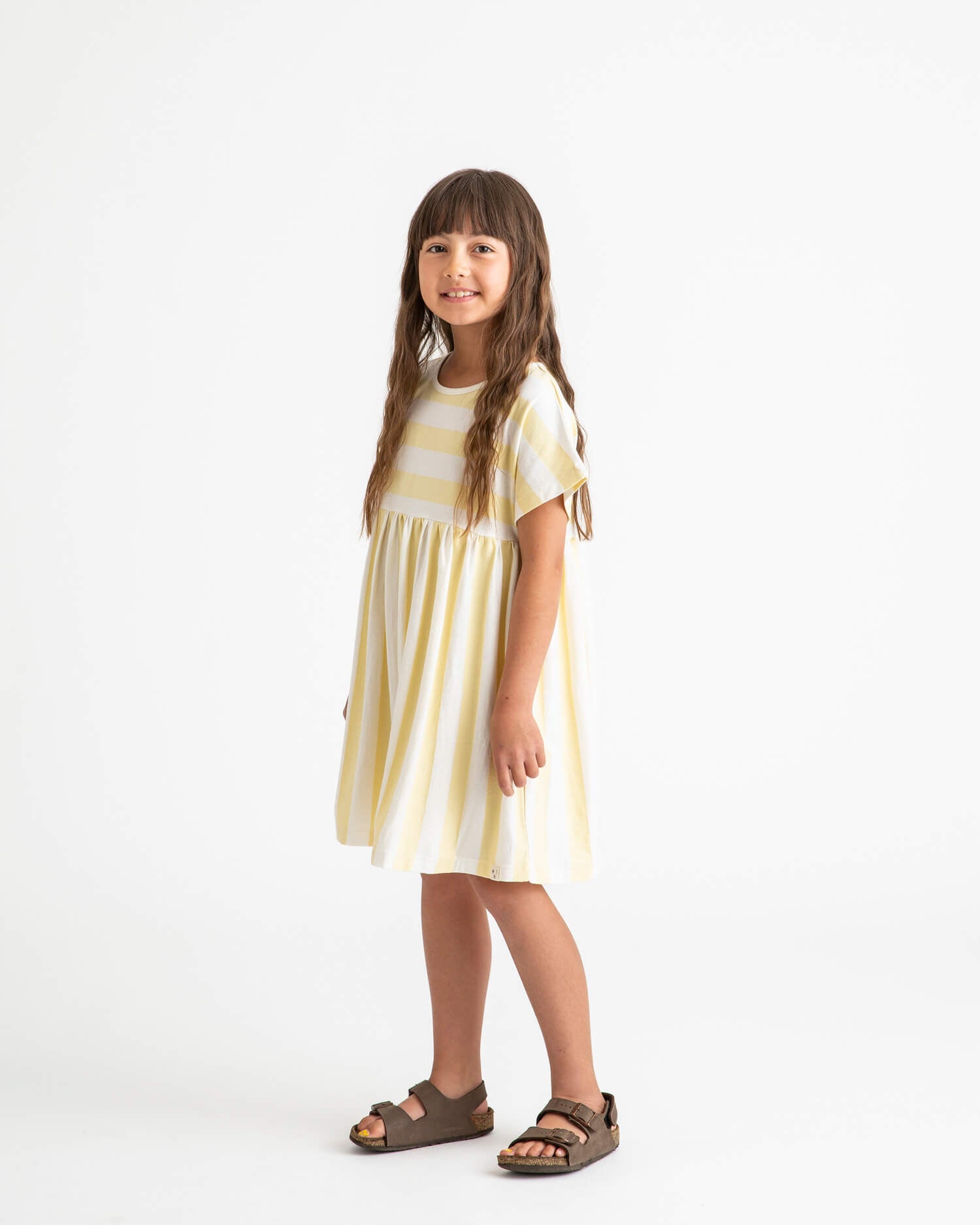 Skater Dress yellow stripes