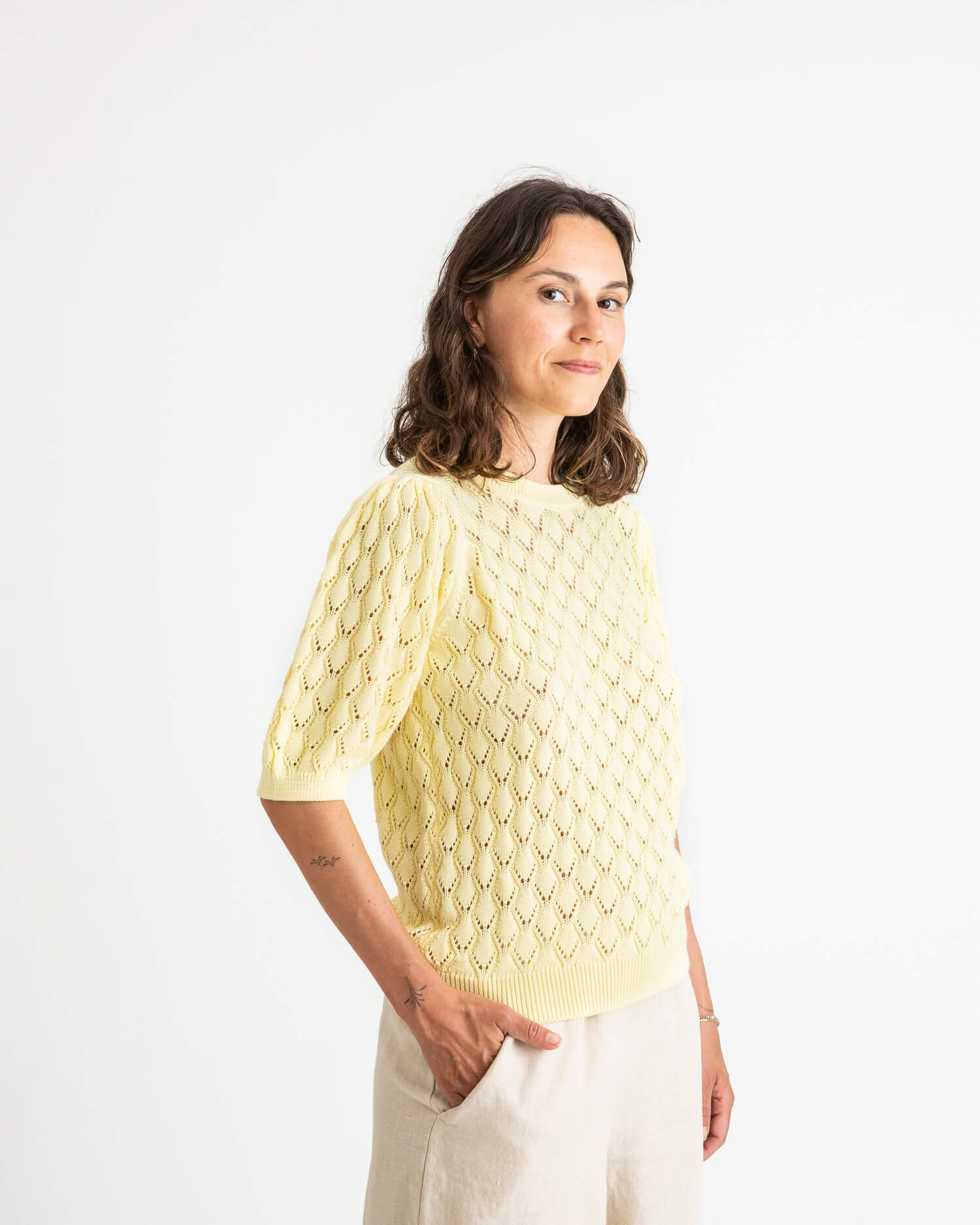 Knit Blouse daffodil