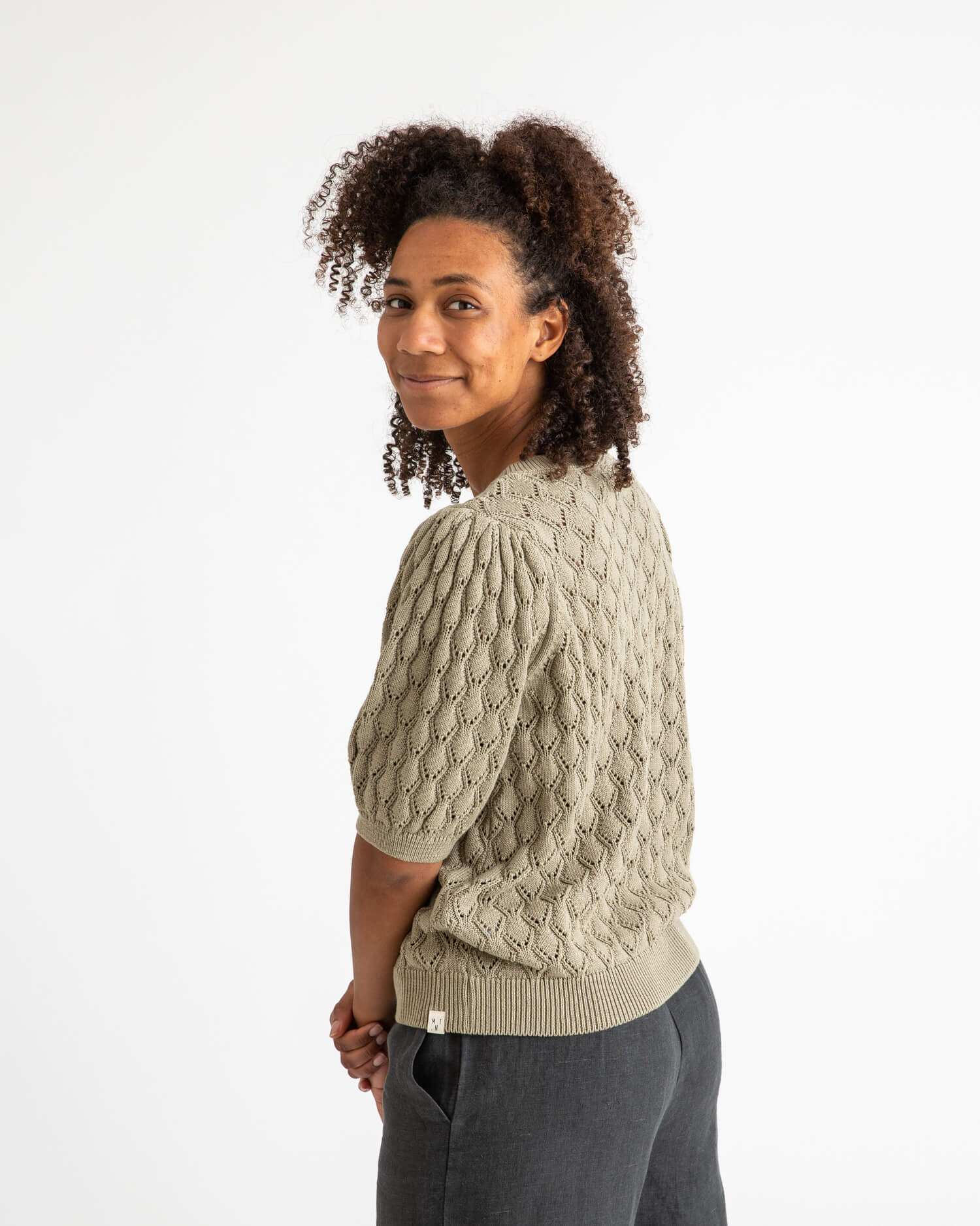Knit Blouse khaki