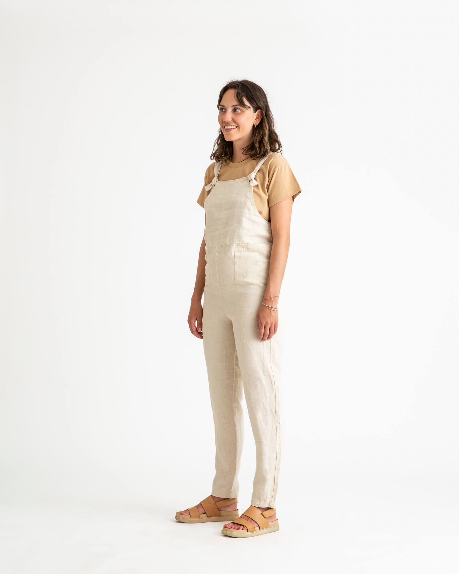 Linen Overall almond
