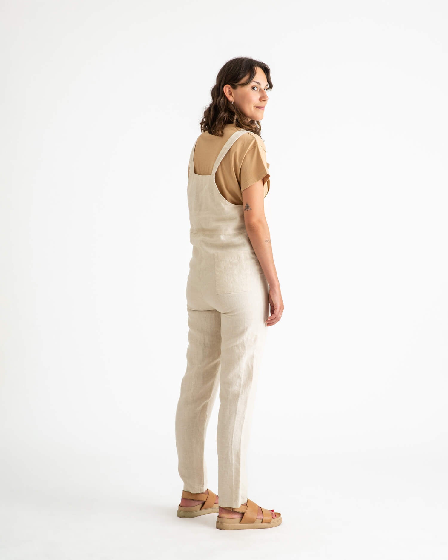 Linen Overall almond