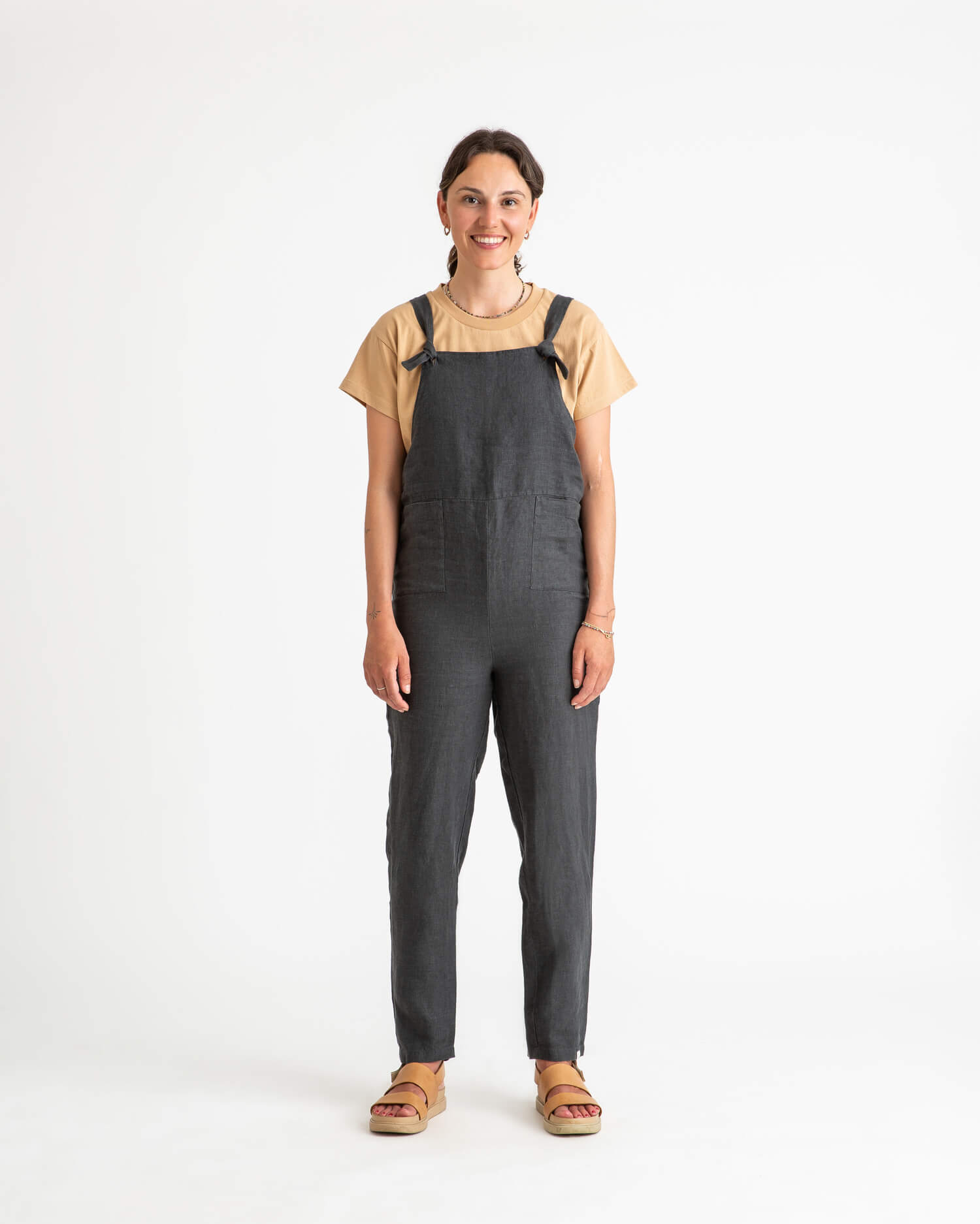 Linen Overall black