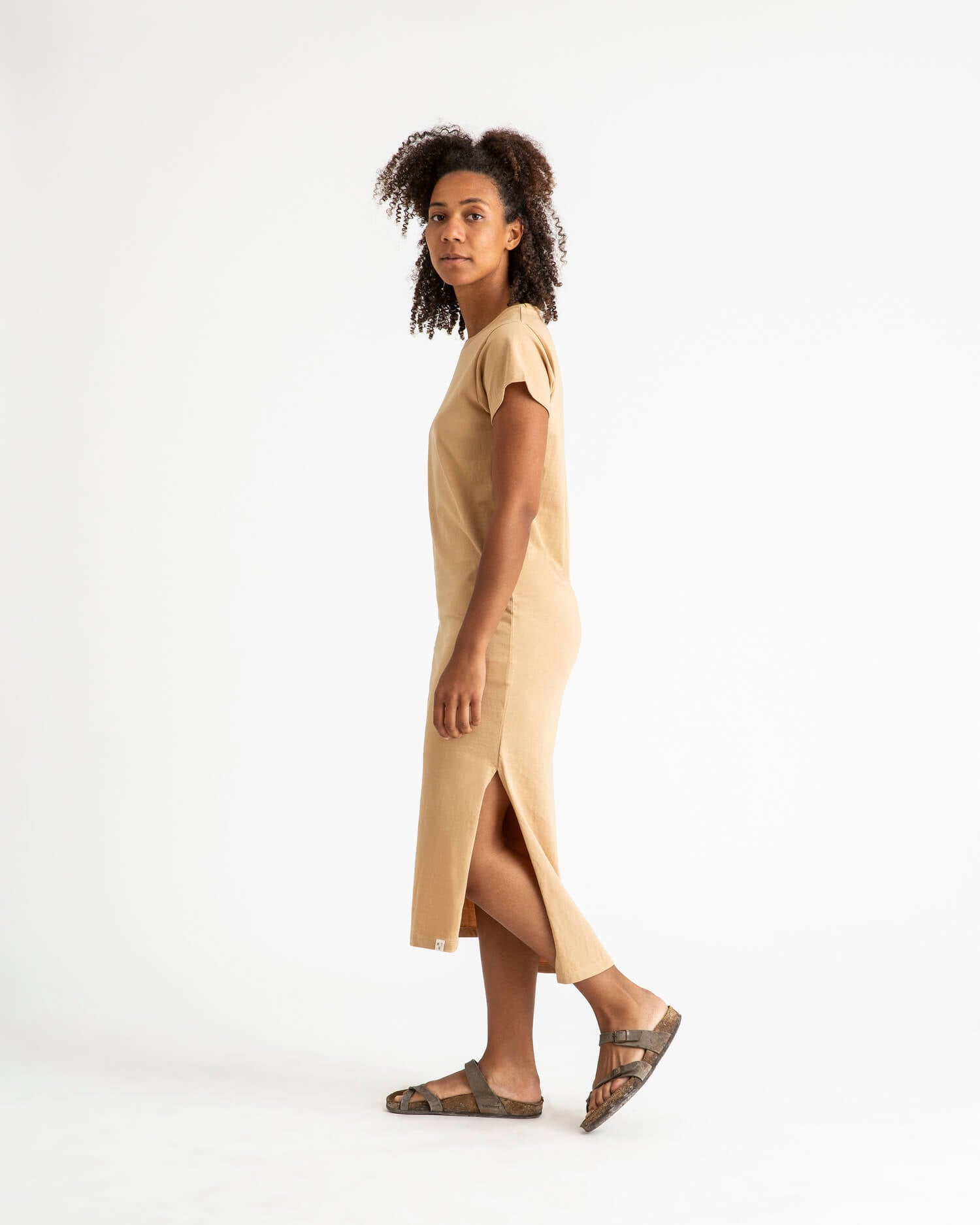 Tee Dress camel