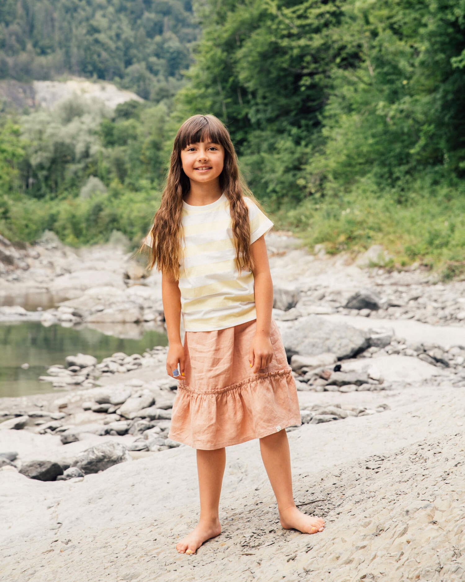 Ruffled Skirt rosewood