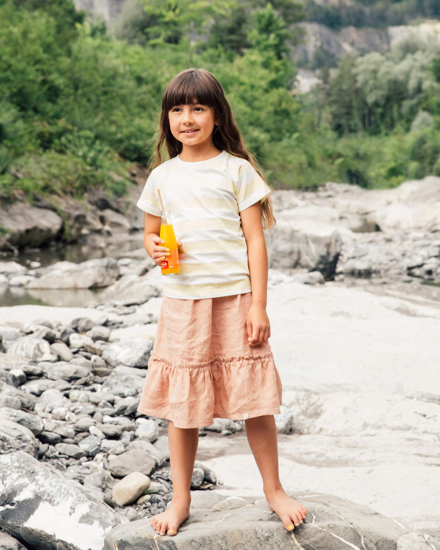 Ruffled Skirt yellow gingham
