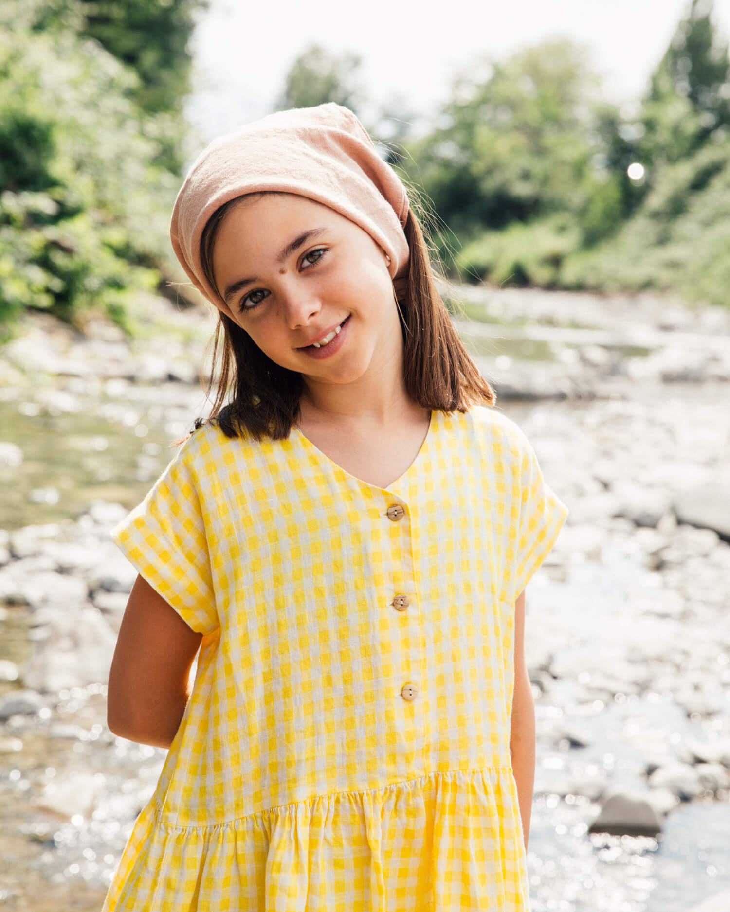 Simple Dress yellow gingham