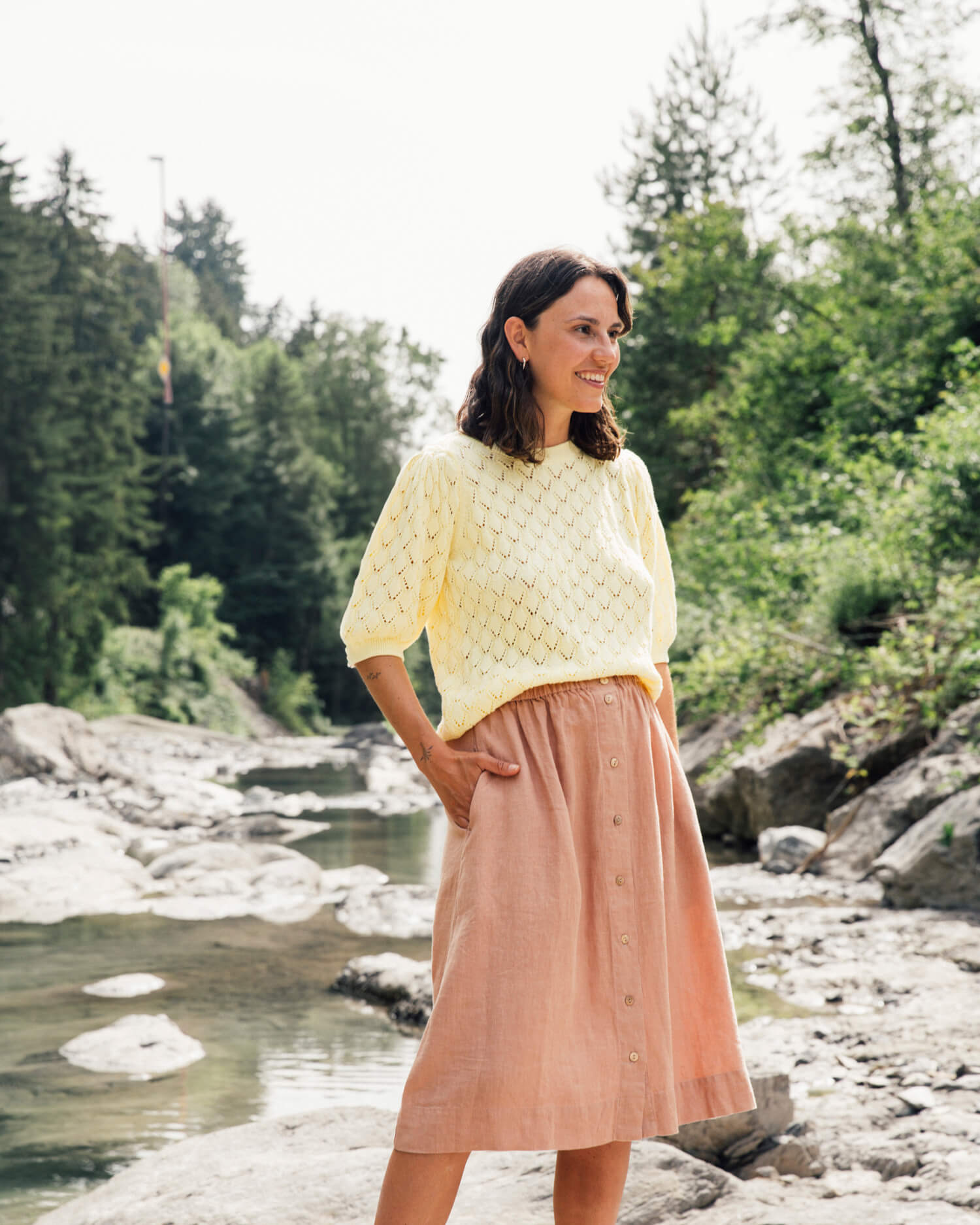 Knit Blouse daffodil