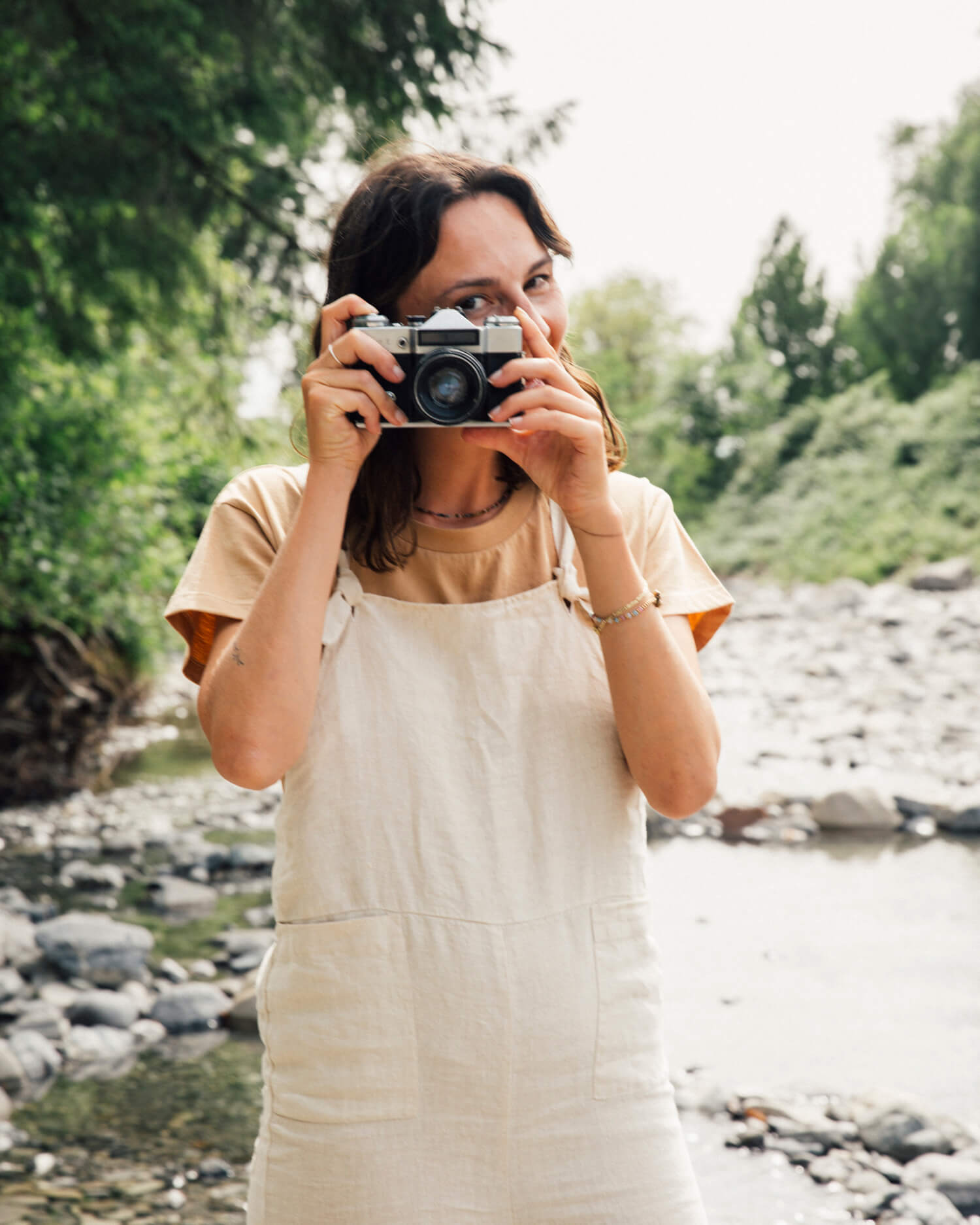 Linen Overall almond