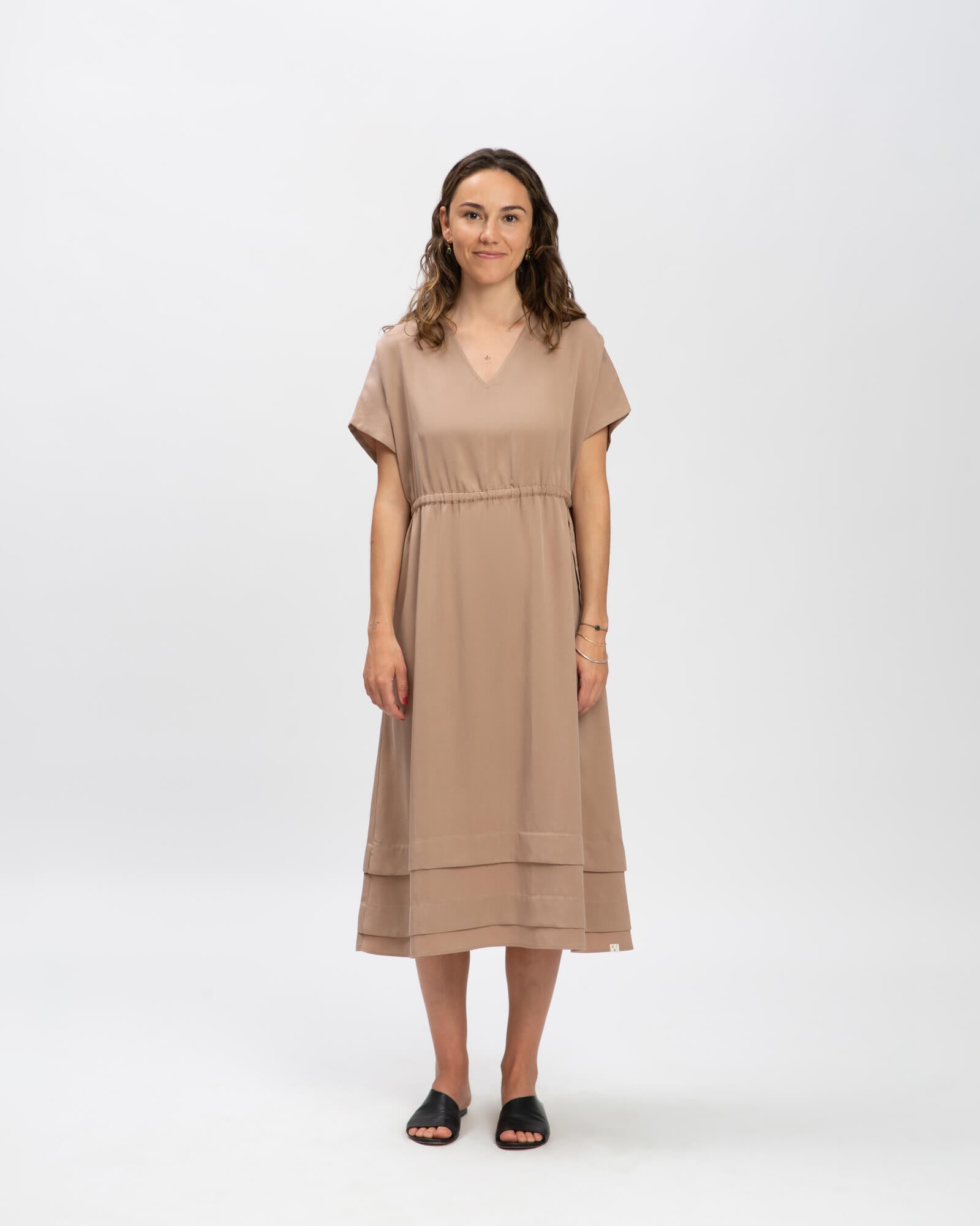 ladies tencel dress Stetson Denim Tie-Front Dress