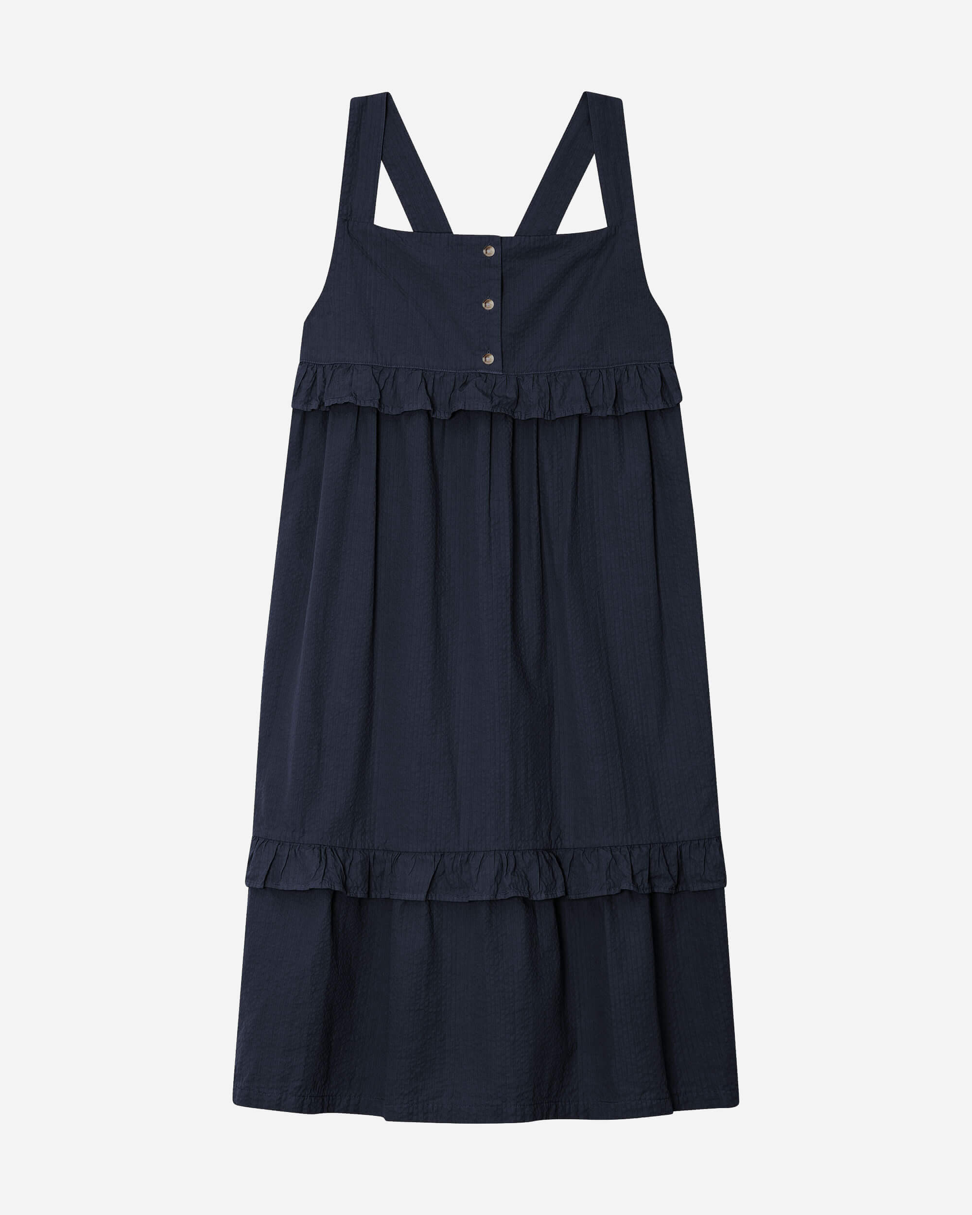 Frill Dress navy