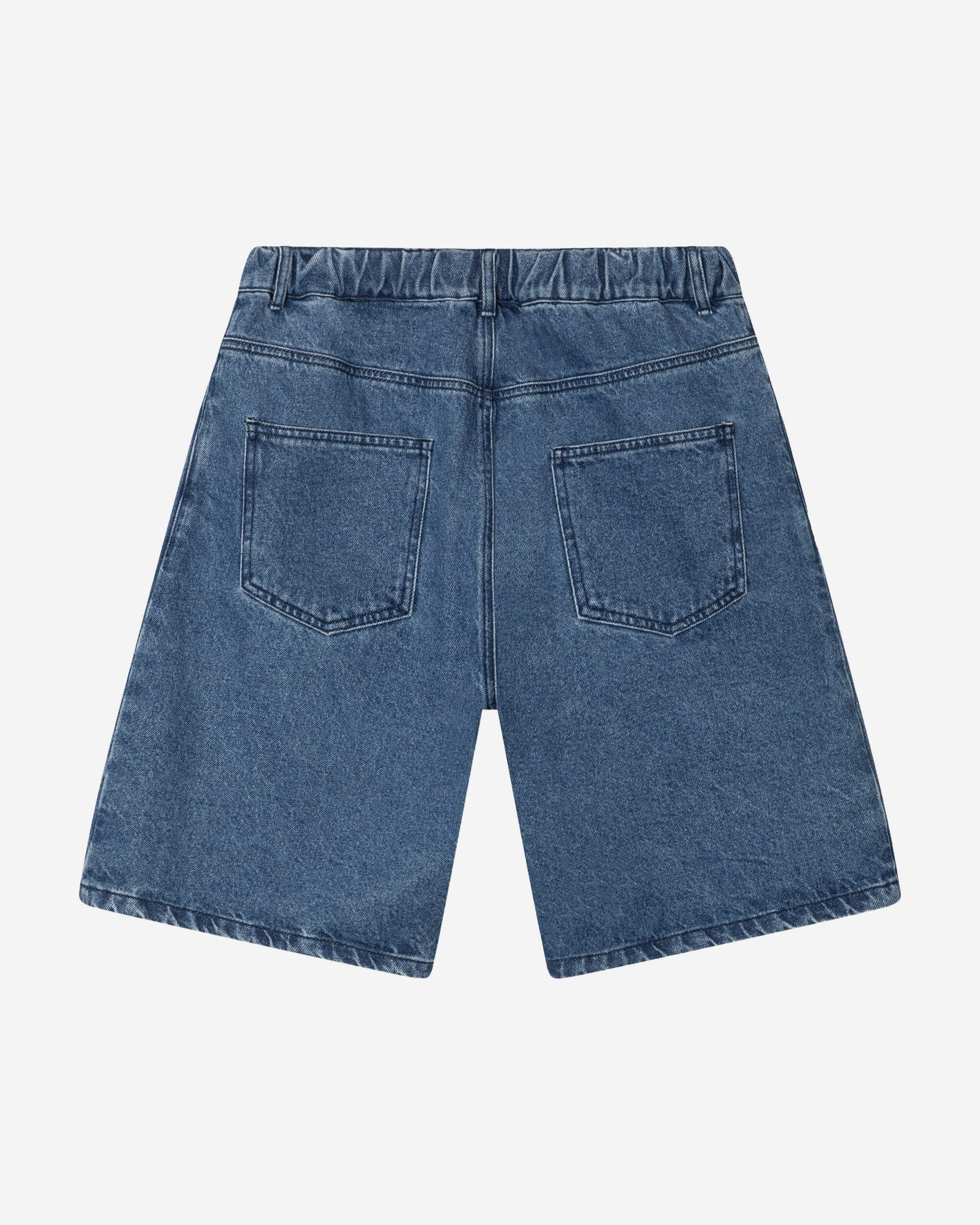 Loose Denim Shorts mid blue